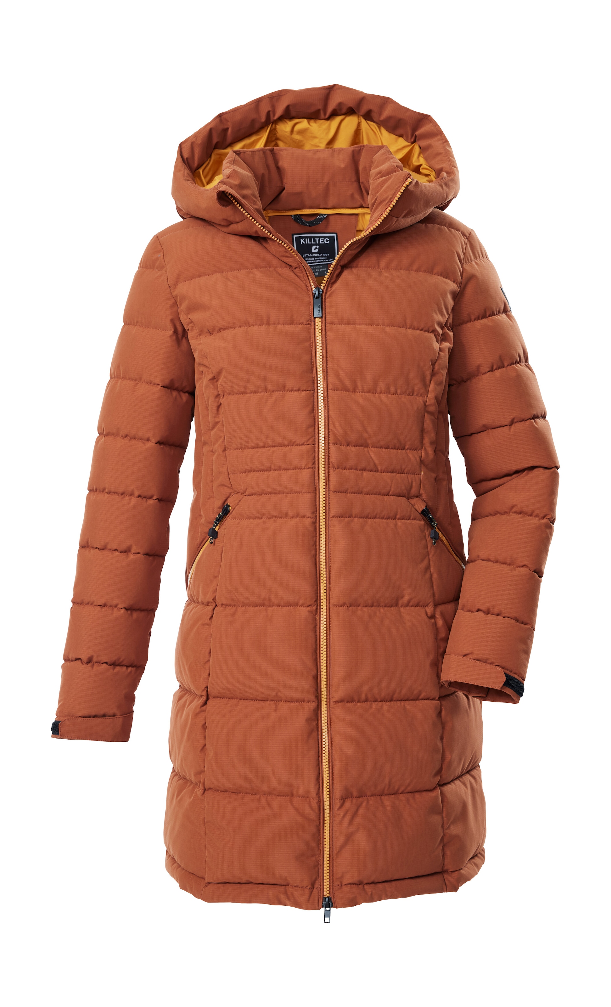 Killtec Steppmantel "KOW 11 WMN QLTD PRK" Wasserabweisender Parka mit verstellbarer Kapuze und Kinnschutz