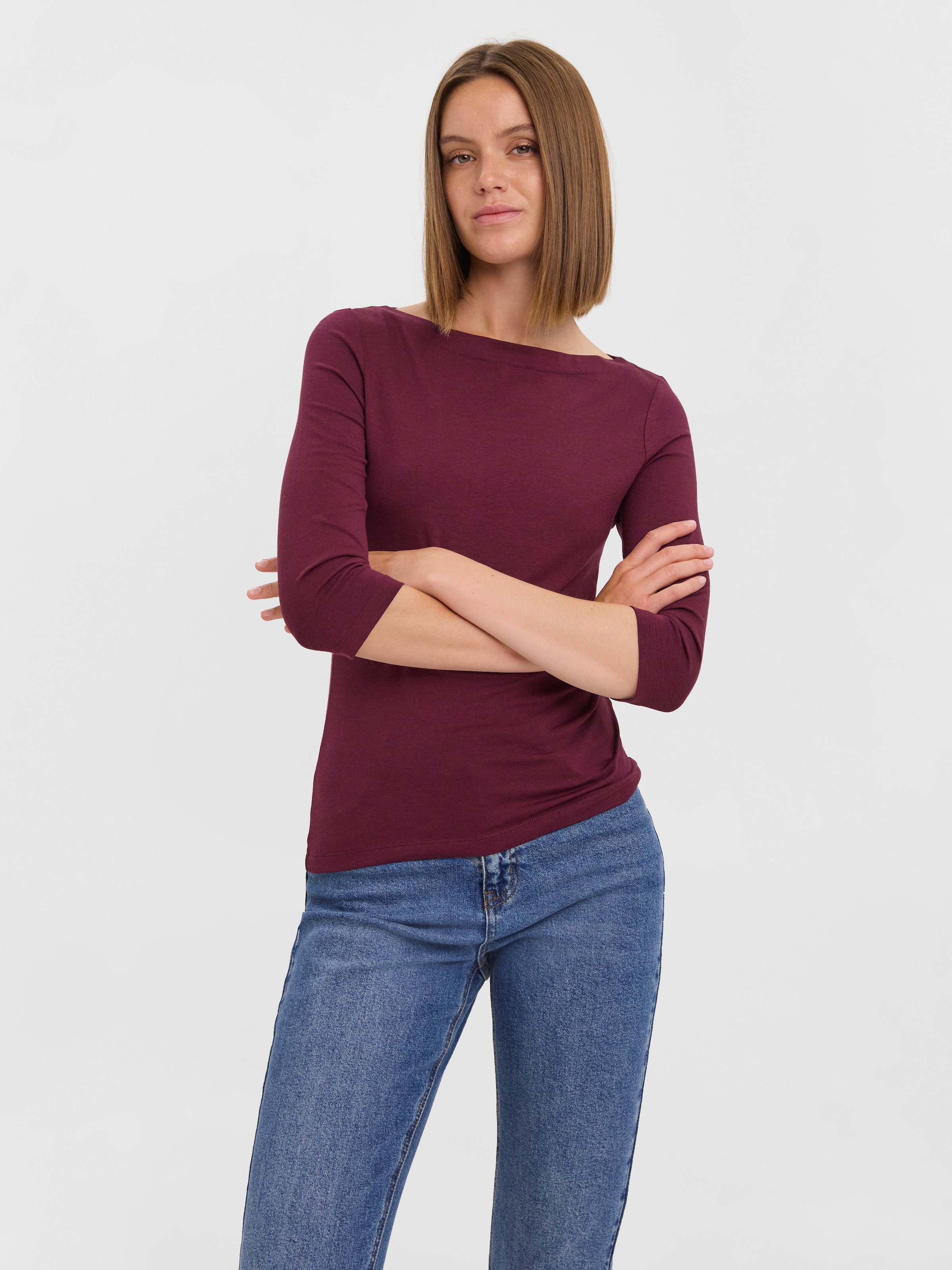 Vero Moda 3/4-Arm-Shirt VMPANDA MODAL 3/4 TOP JRS NOOS günstig online kaufen