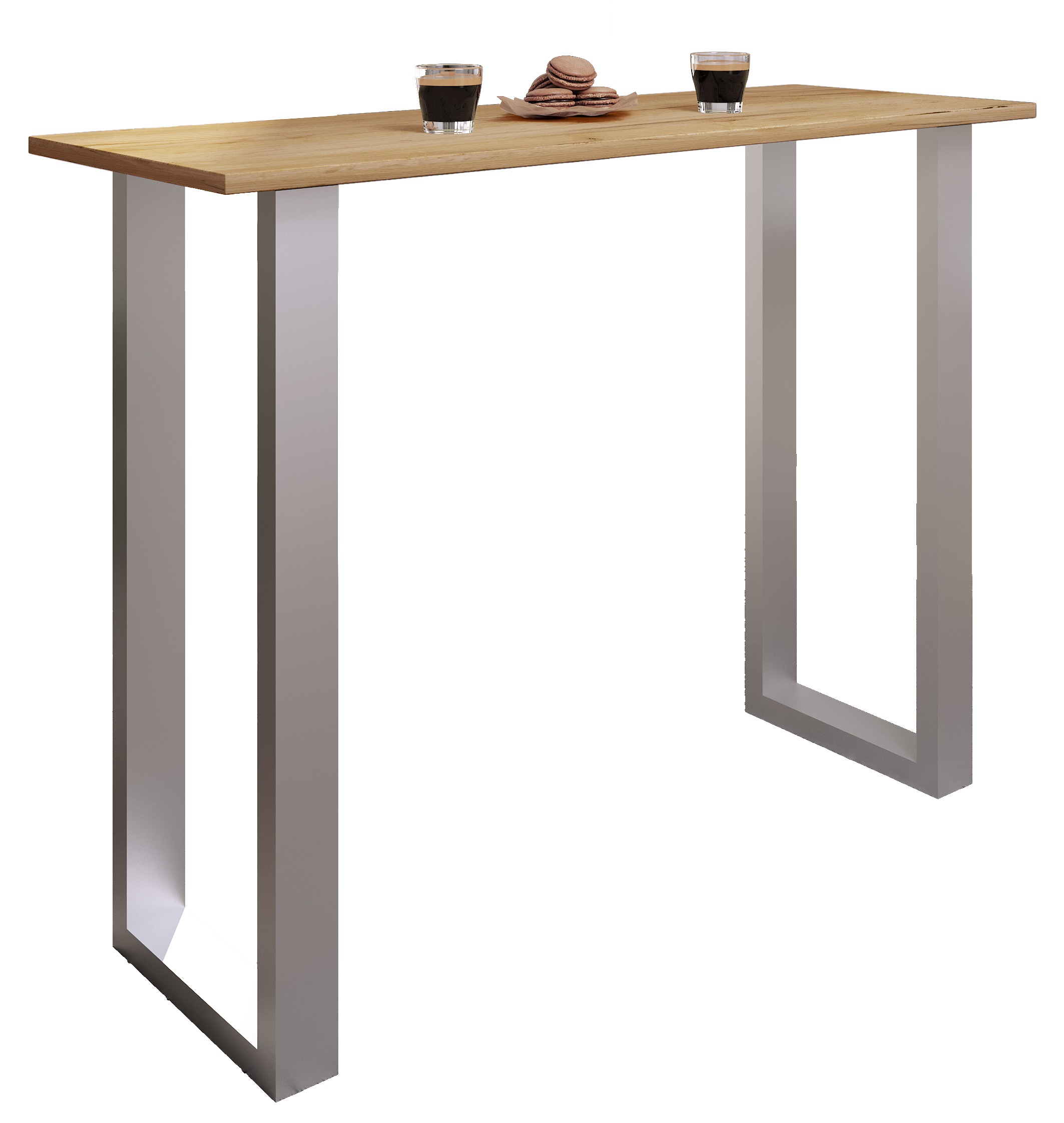 Bartisch VCM "Holz Bartisch Stehtisch Tisch Tresen Xona 140x50", braun (silber, honig, eiche), B:140cm T:50cm, Tische, Bartisch
