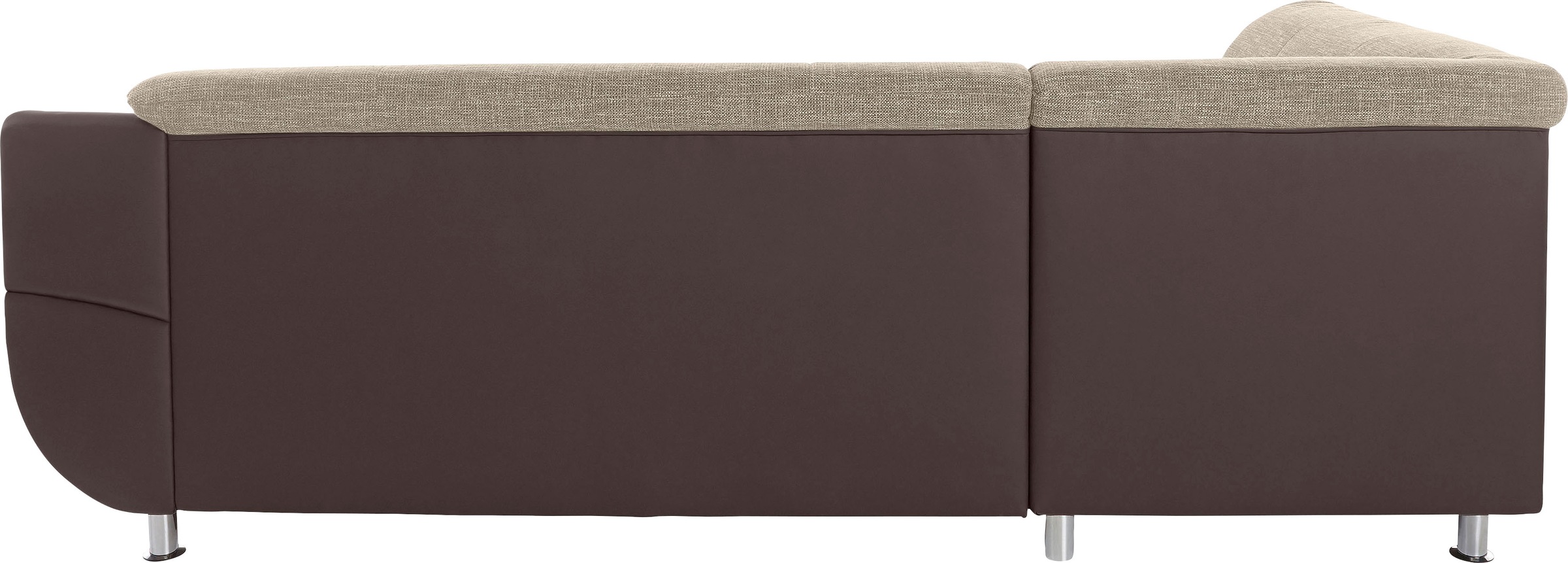 TRENDMANUFAKTUR Ecksofa »Rondo 3, zeitlos und bequem, Materialmix, breite Armlehnen, L-Form«, wahlweise mit Federkern für mehr Komfort, wahlweise mit Bettfunktion