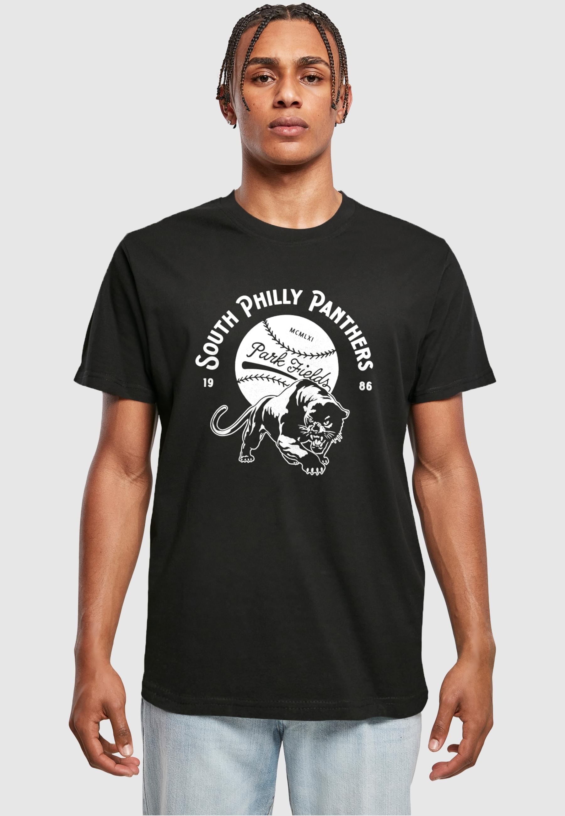 Merchcode T-Shirt »Merchcode Herren Park Fields - South Philly Panthers T-Shirt«, (1 tlg.)