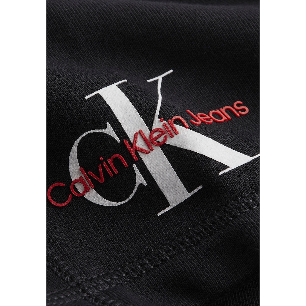 Herrenmode Hosen Calvin Klein Jeans Sweatshorts »MONOGRAM LOGO HWK SHORT« schwarz