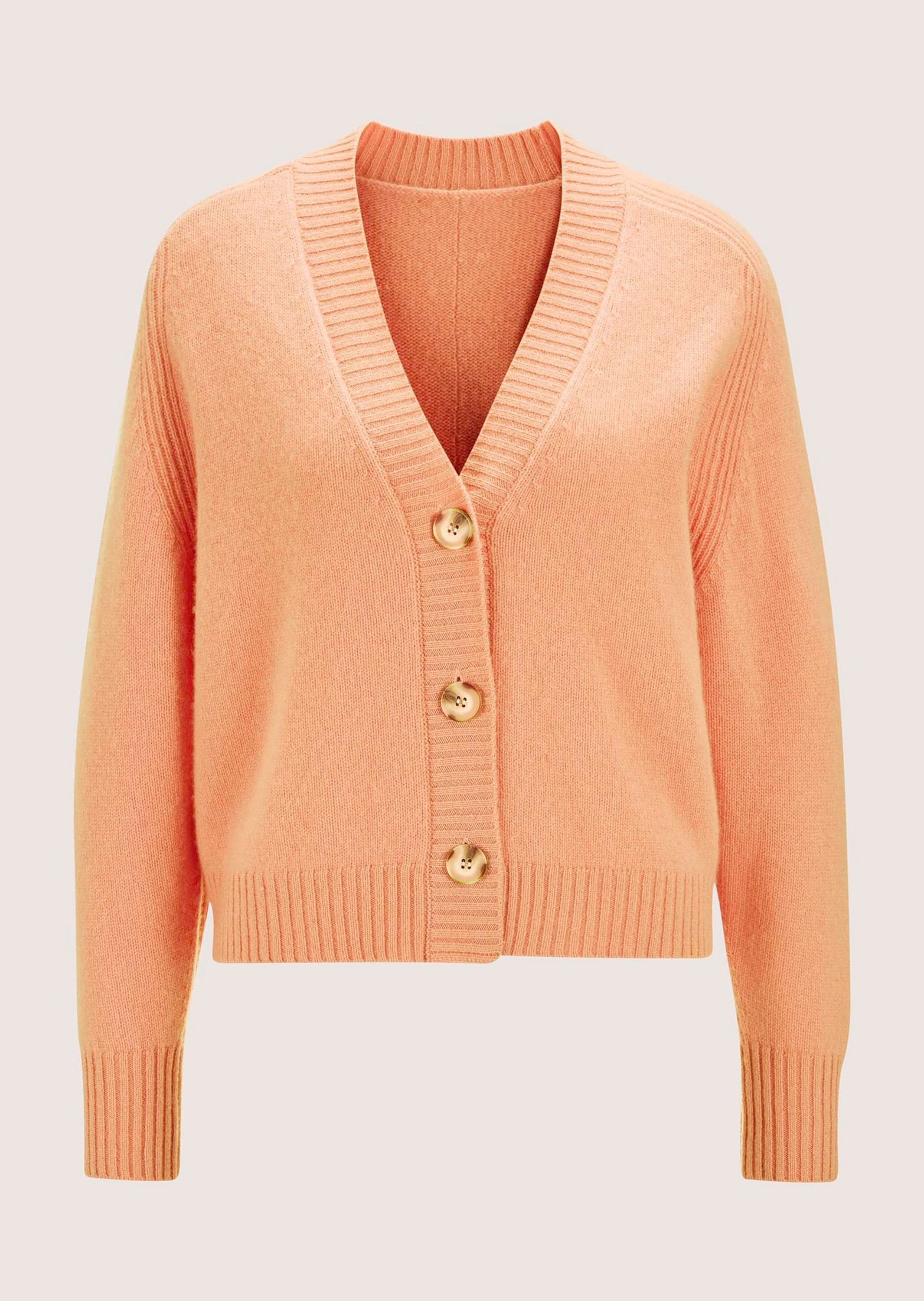MADELEINE Strickjacke "Strickjacke Kurze Sommerstrick-Jacke, V-Ausschnitt"