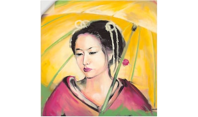 Wandbild »Geisha«, Frau, (1 St.)