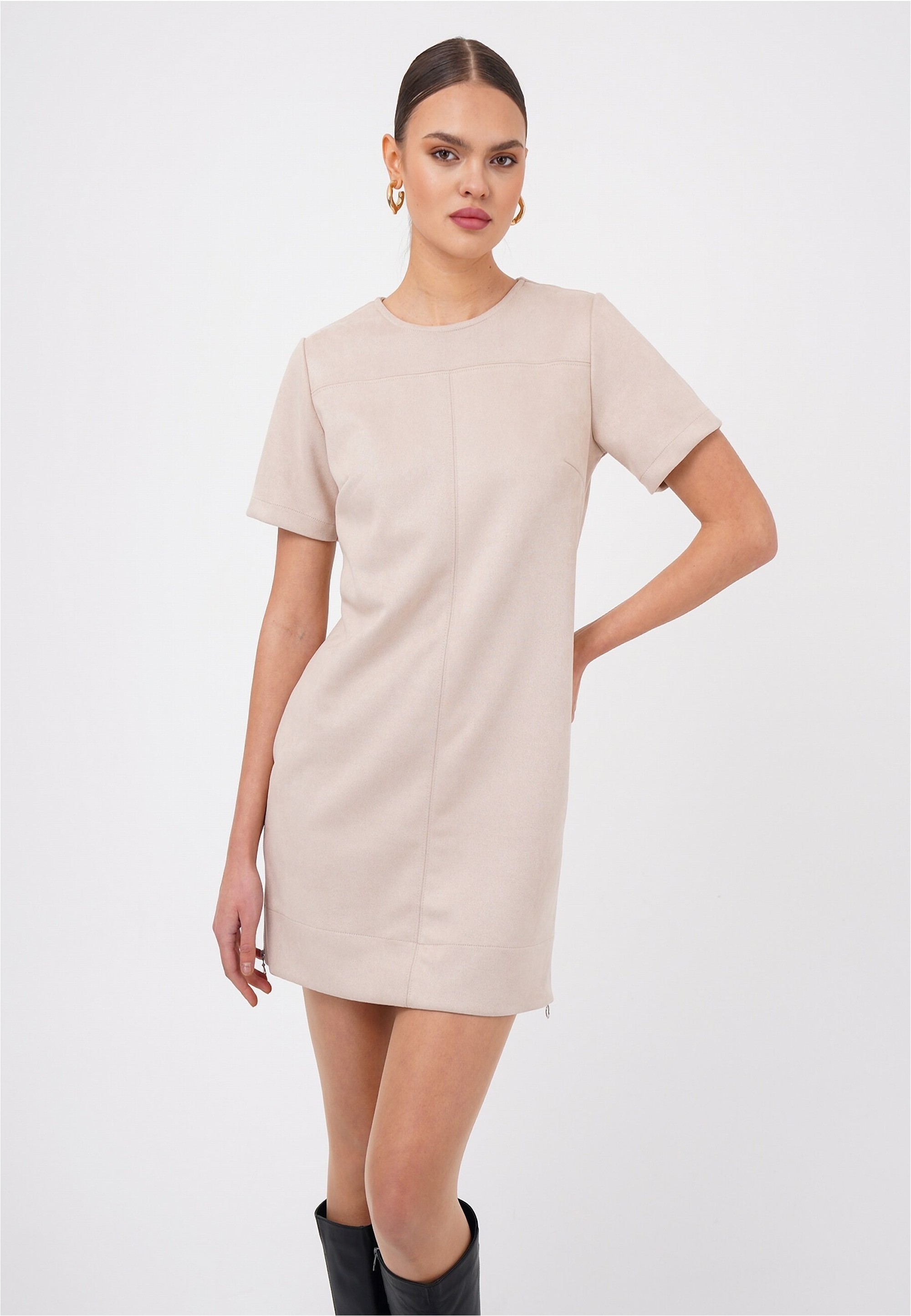 freshlions Jerseykleid "Franka", (1 tlg.), mit kurzen Ärmeln günstig online kaufen