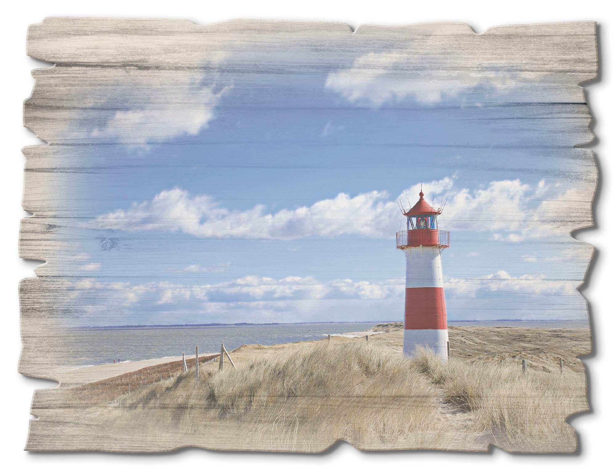 Artland Holzbild »Leuchtturm Sylt«, Gebäude, (1 St.)