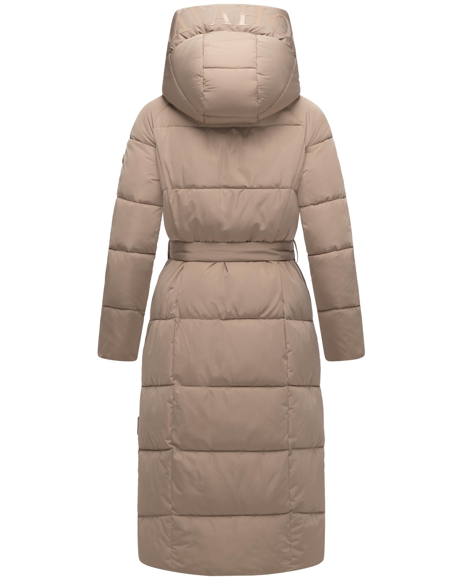 Navahoo Steppmantel »Eisblick 14«, Gesteppter Damen Mantel mit Taillengürtel