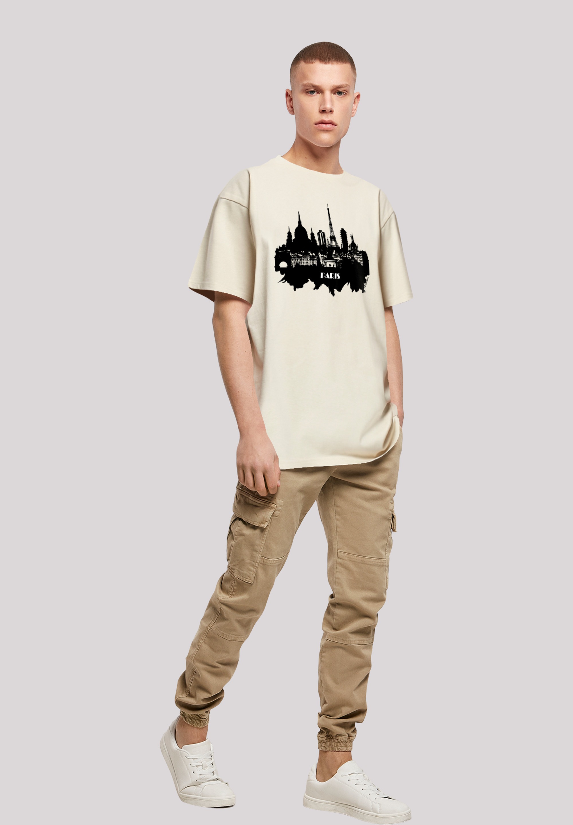 F4NT4STIC T-Shirt »PARIS SKYLINE OVERSIZE TEE«, Print