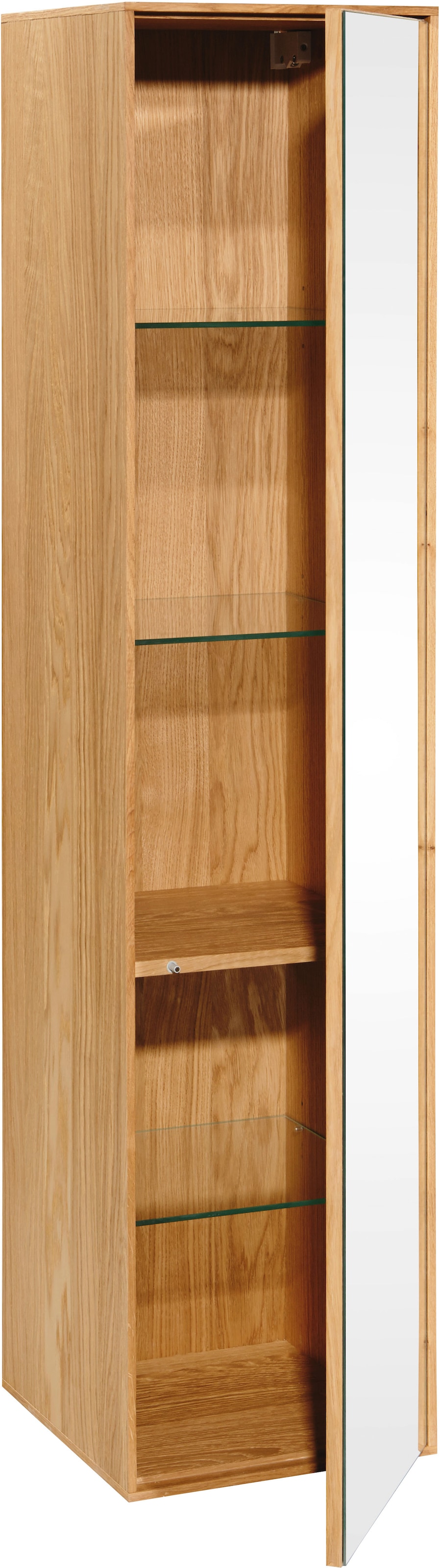 BASIC by Balculina Hängeschrank »Yukon, Badezimmerschrank BxTxH 35x150x35«, (1 St.), Breite 35 cm, Softlclose, Spiegeltür