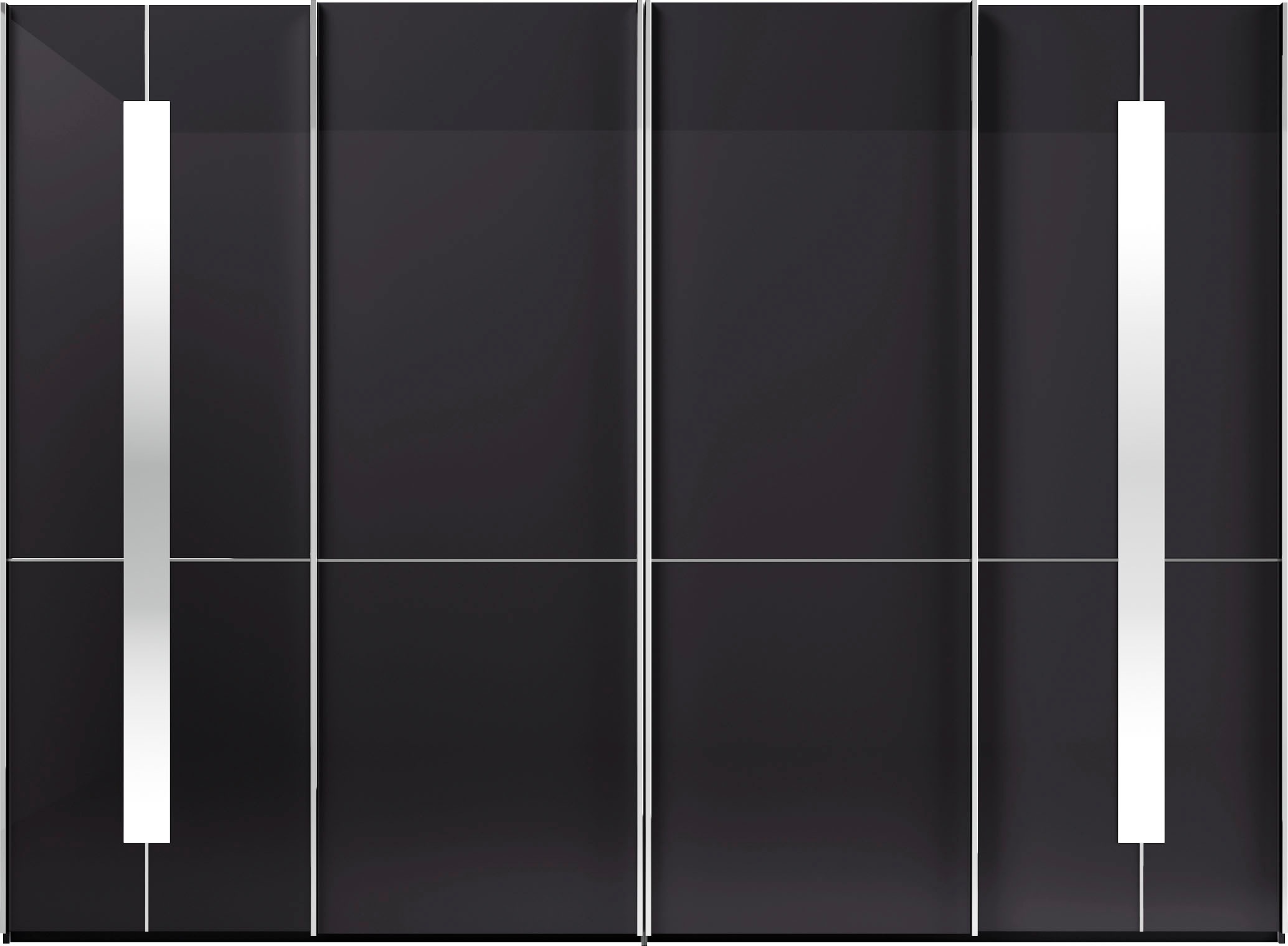 Thumbnail - Musterring Schwebetürenschrank "Imola W", inkl. Einlegeböden und Kleiderstangen, mit Glastüren inkl. Zierspiegel