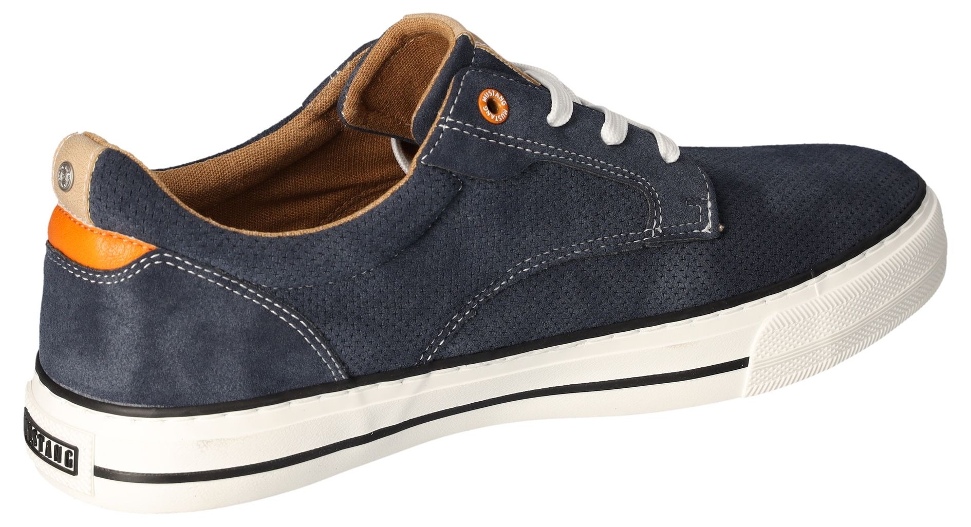 Mustang Shoes Sneaker, Freizeitschuh, Halbschuh, Schnürschuh mit Ziernaht