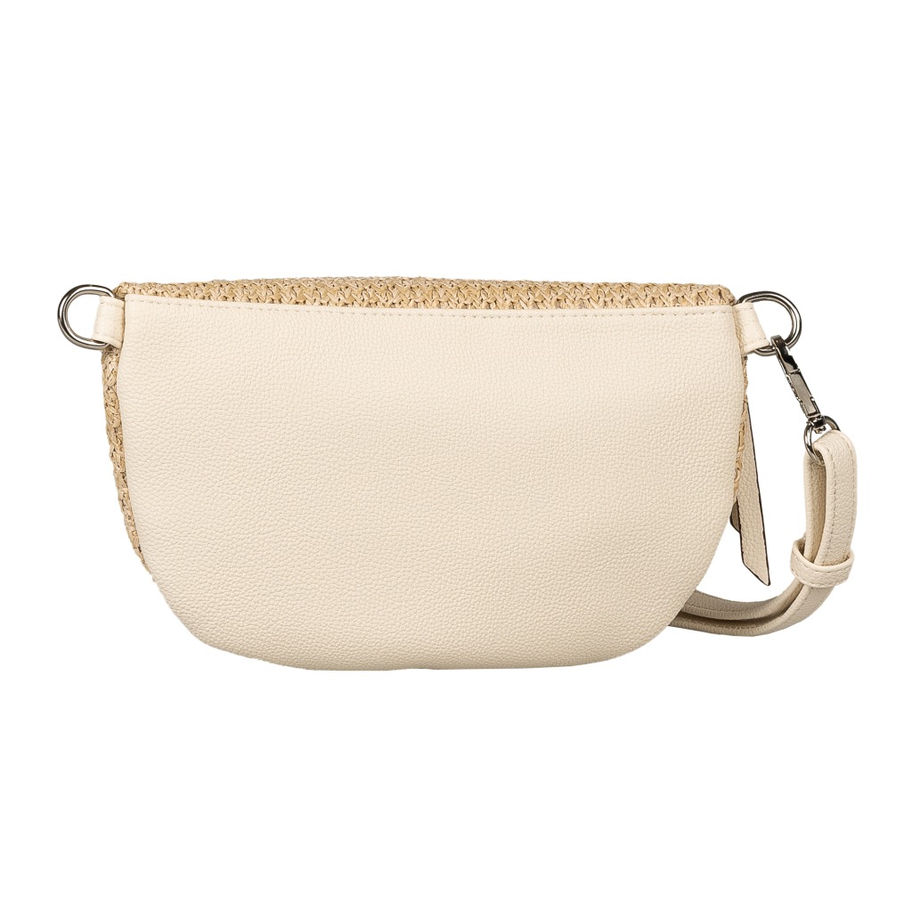 TOM TAILOR Denim Bauchtasche »Rosie Raffia« klare Formen und überlange Quastenanhänger im Streifendesign