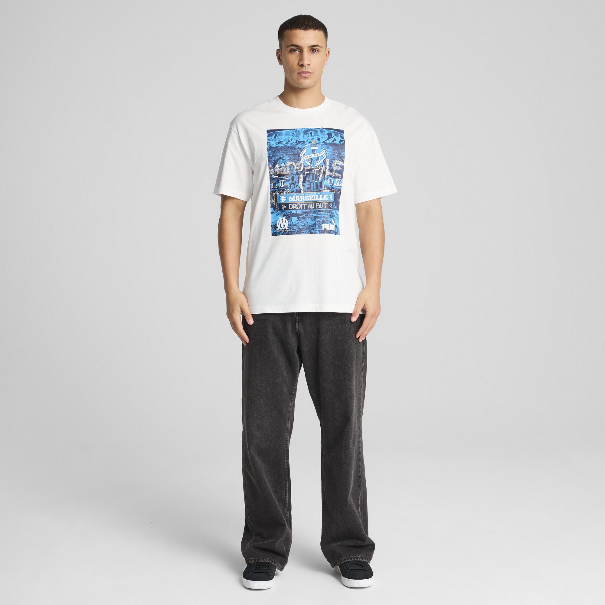 PUMA T-Shirt »Olympique de Marseille ftblNRGY+ T-Shirt Herren«