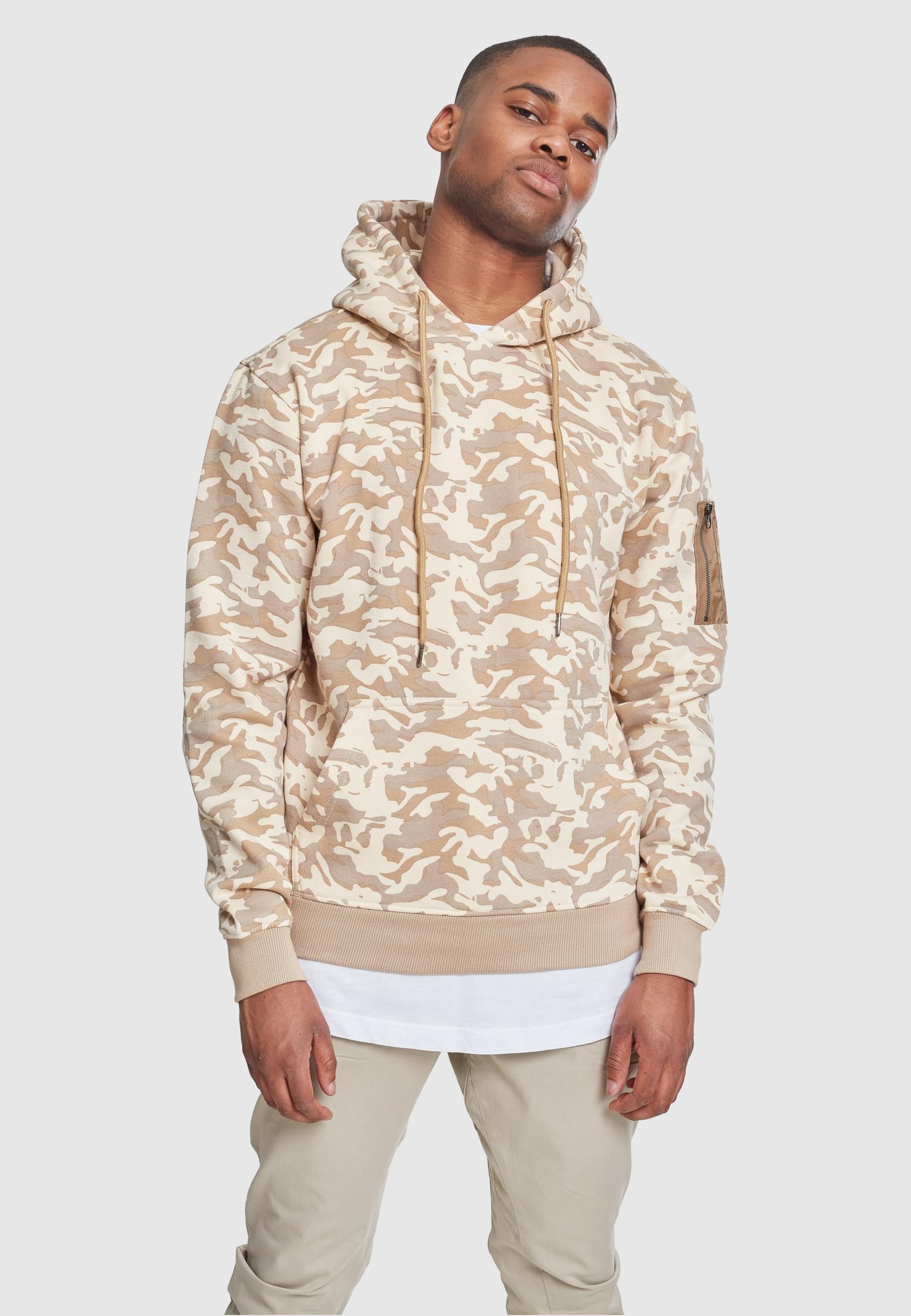 URBAN CLASSICS Sweatshirt »Urban Classics Herren Sweat Camo Bomber Hoody«, (1 tlg.)