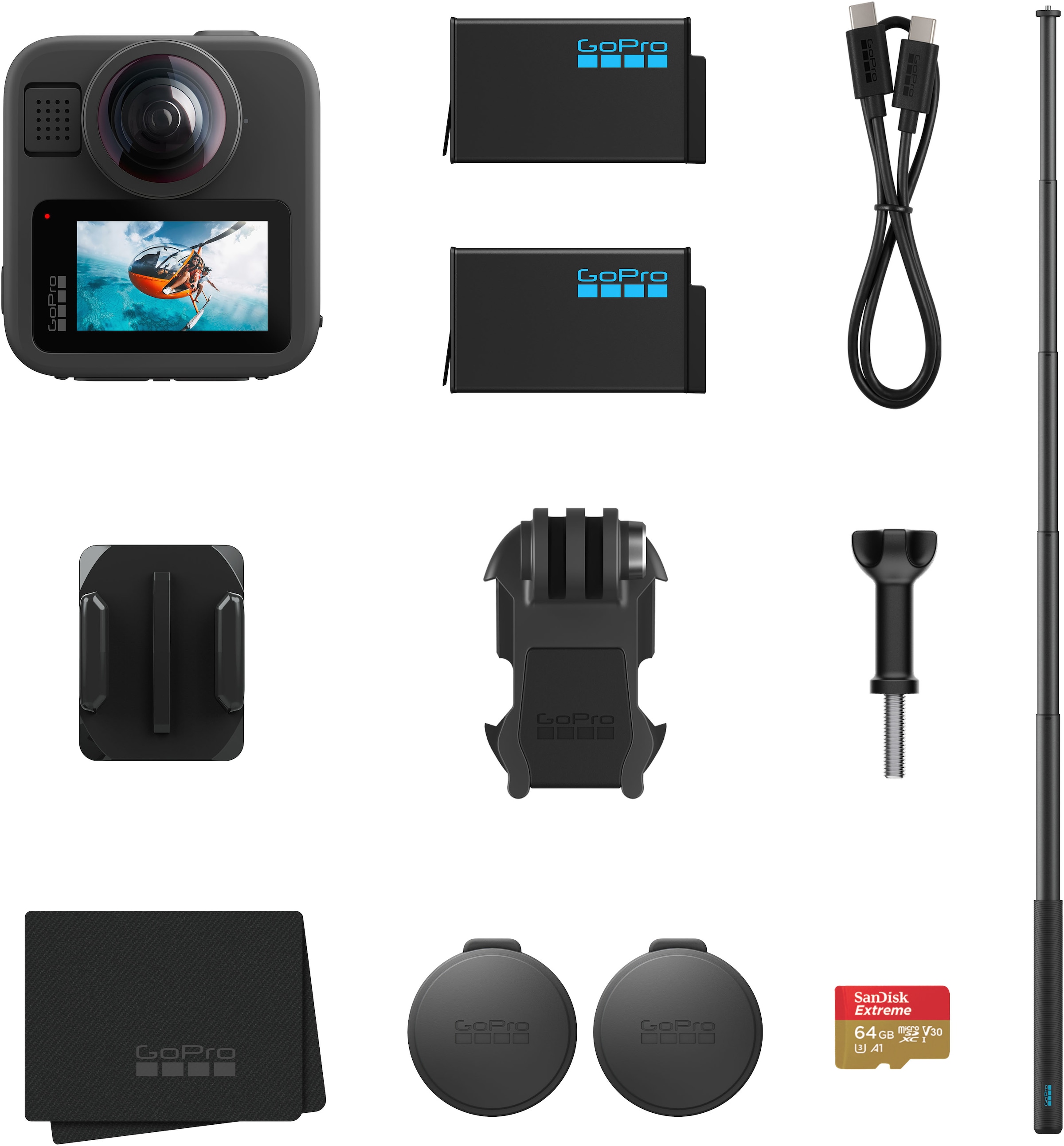 GoPro 360°-Kamera »MAX2 Accessory Hard Bundle« 8K Bluetooth