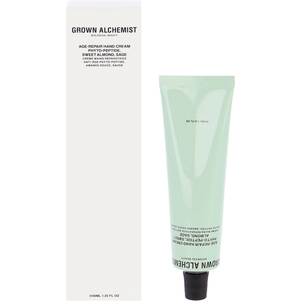 GROWN ALCHEMIST Handcreme »Age-Repair Hand Cream: Phyto-Peptide, Sweet Almond, Sage«