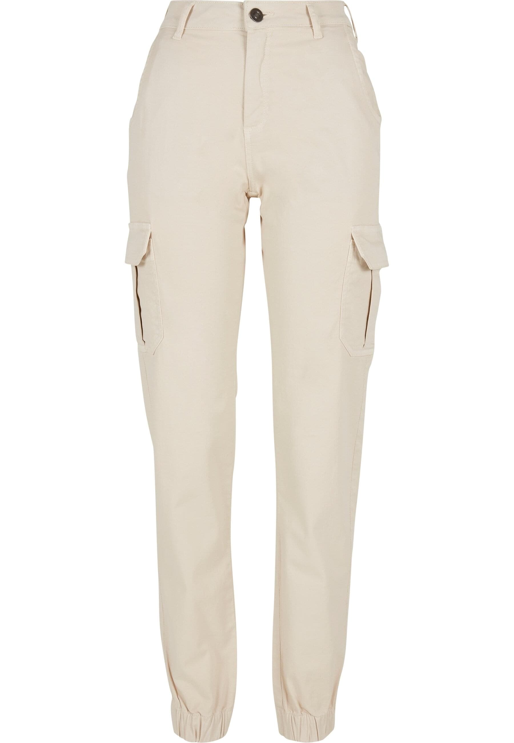 URBAN CLASSICS Cargohose "Urban Classics Damen Ladies High Waist Cargo Pants", (1 tlg.)