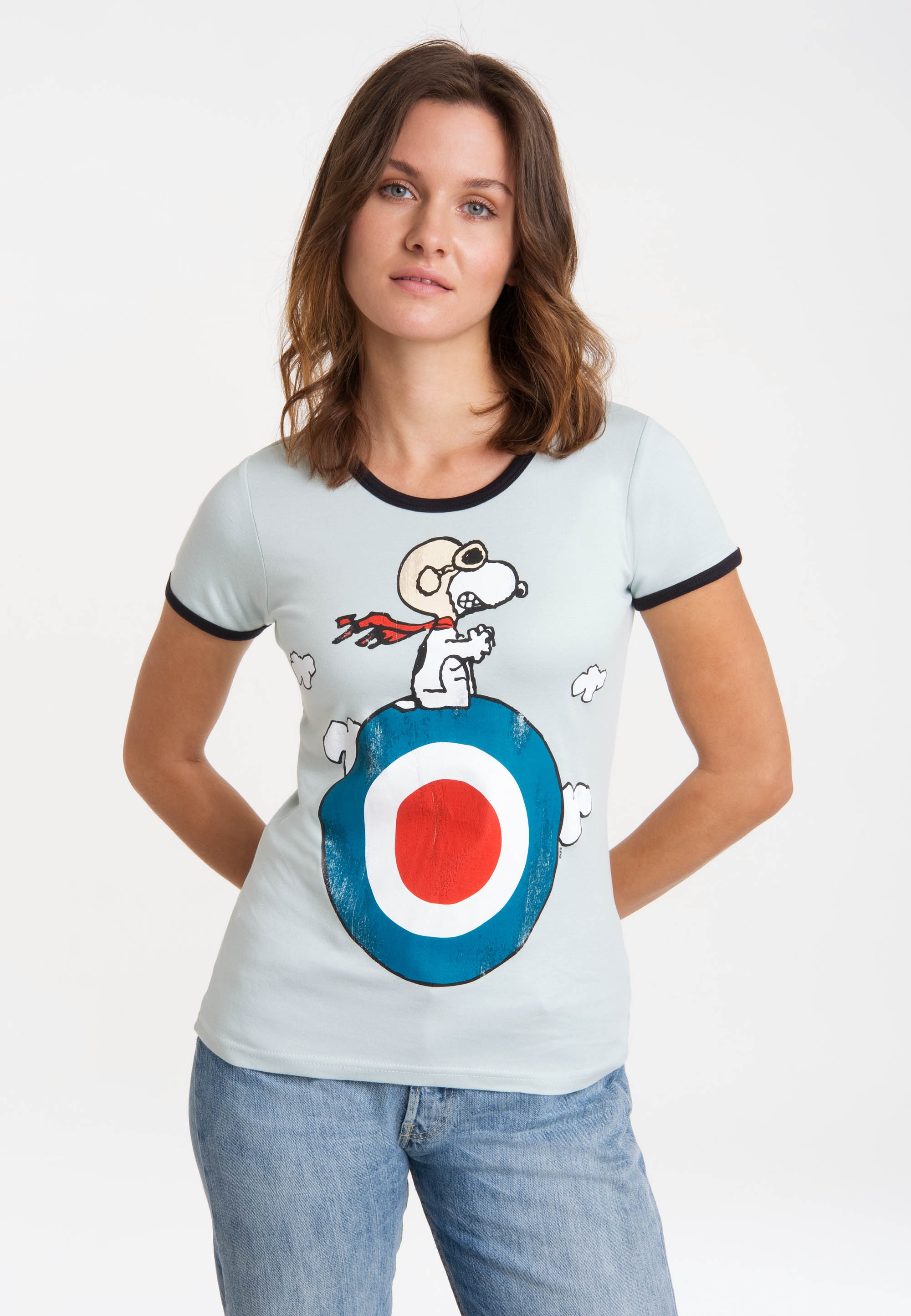 - kaufen mit | LOGOSHIRT Print Snoopy«, für T-Shirt lizenziertem BAUR »Peanuts