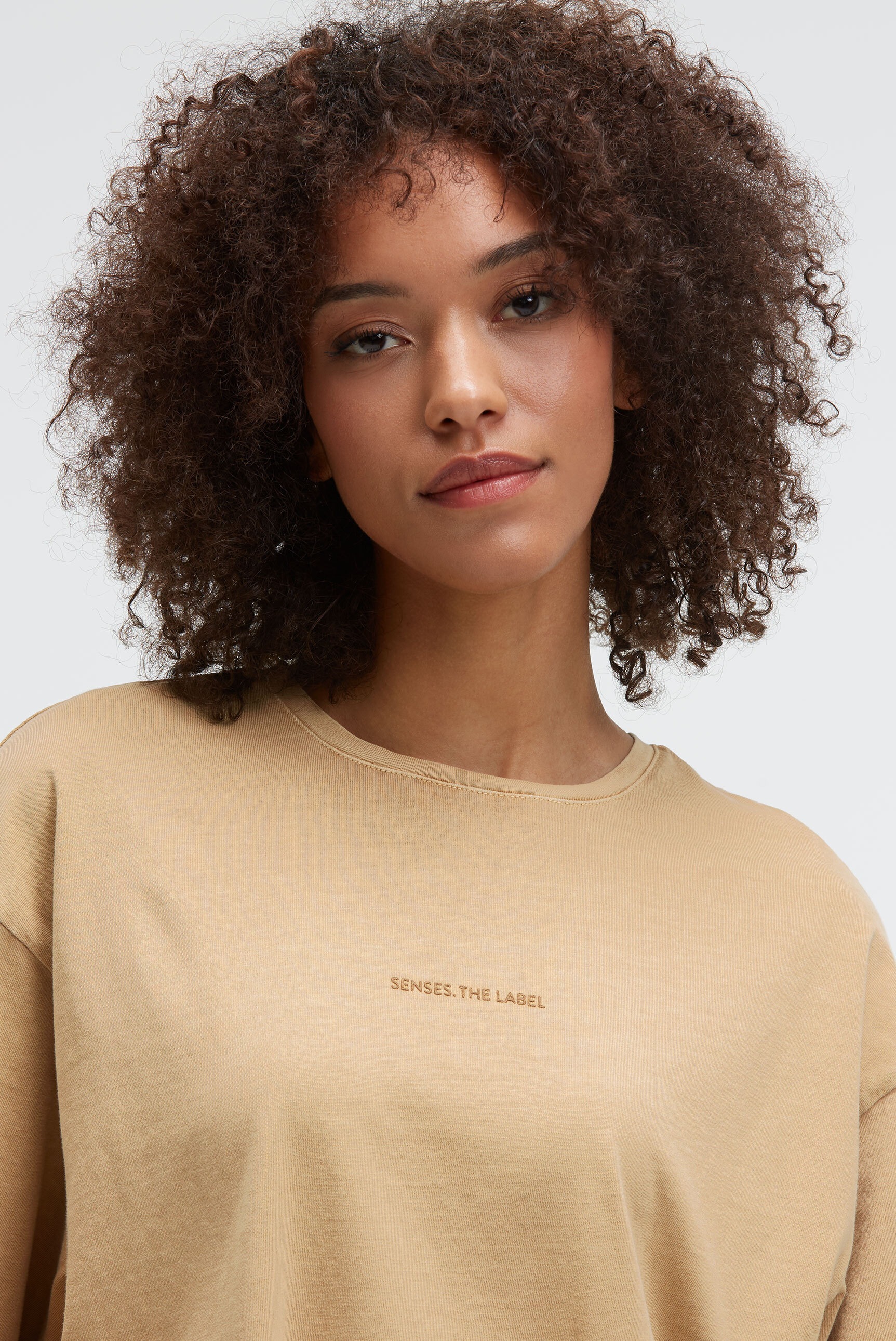 SENSES.THE LABEL Rundhalsshirt, aus Baumwolle