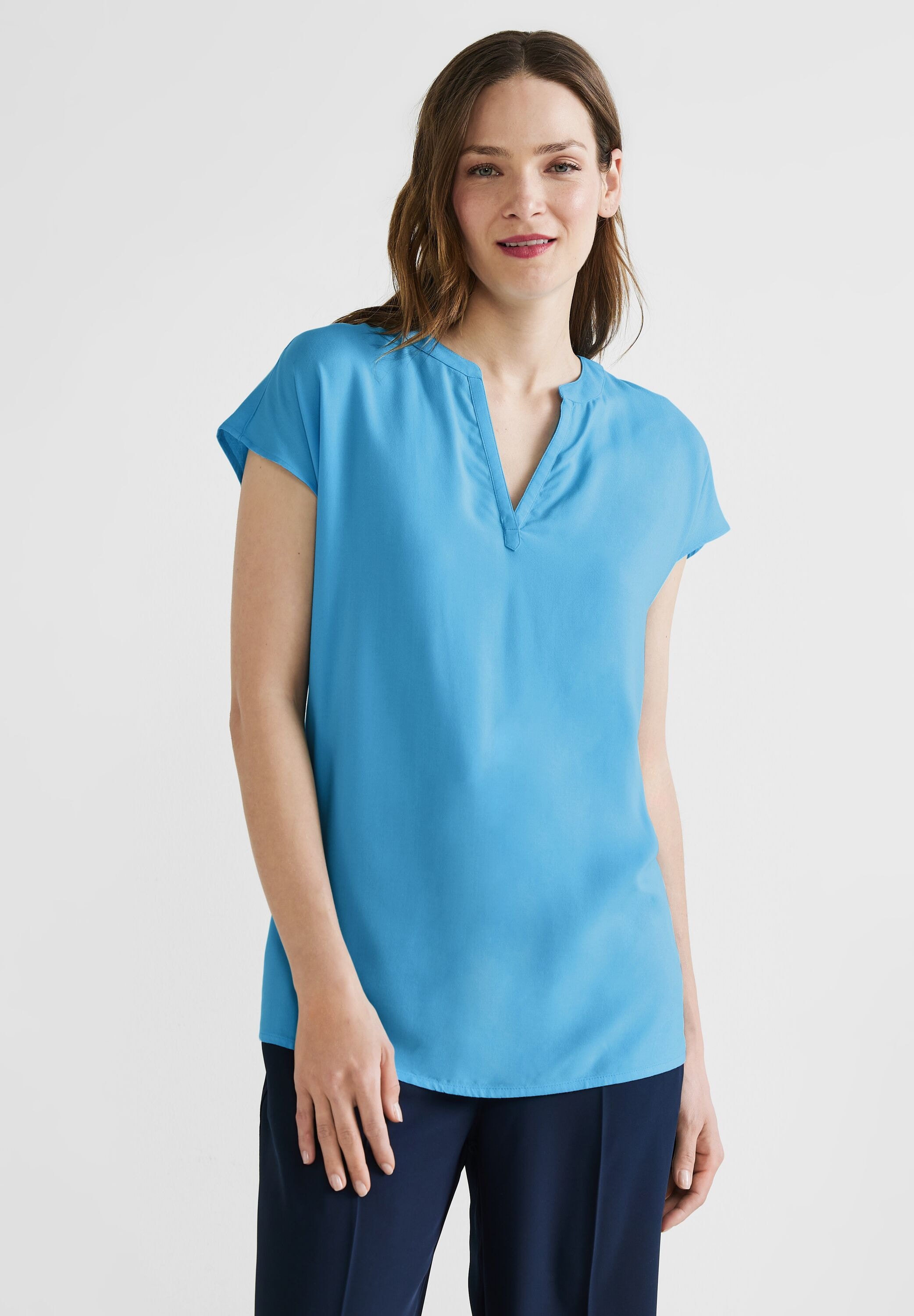 STREET ONE Shirtbluse, in Unifarbe | BAUR kaufen