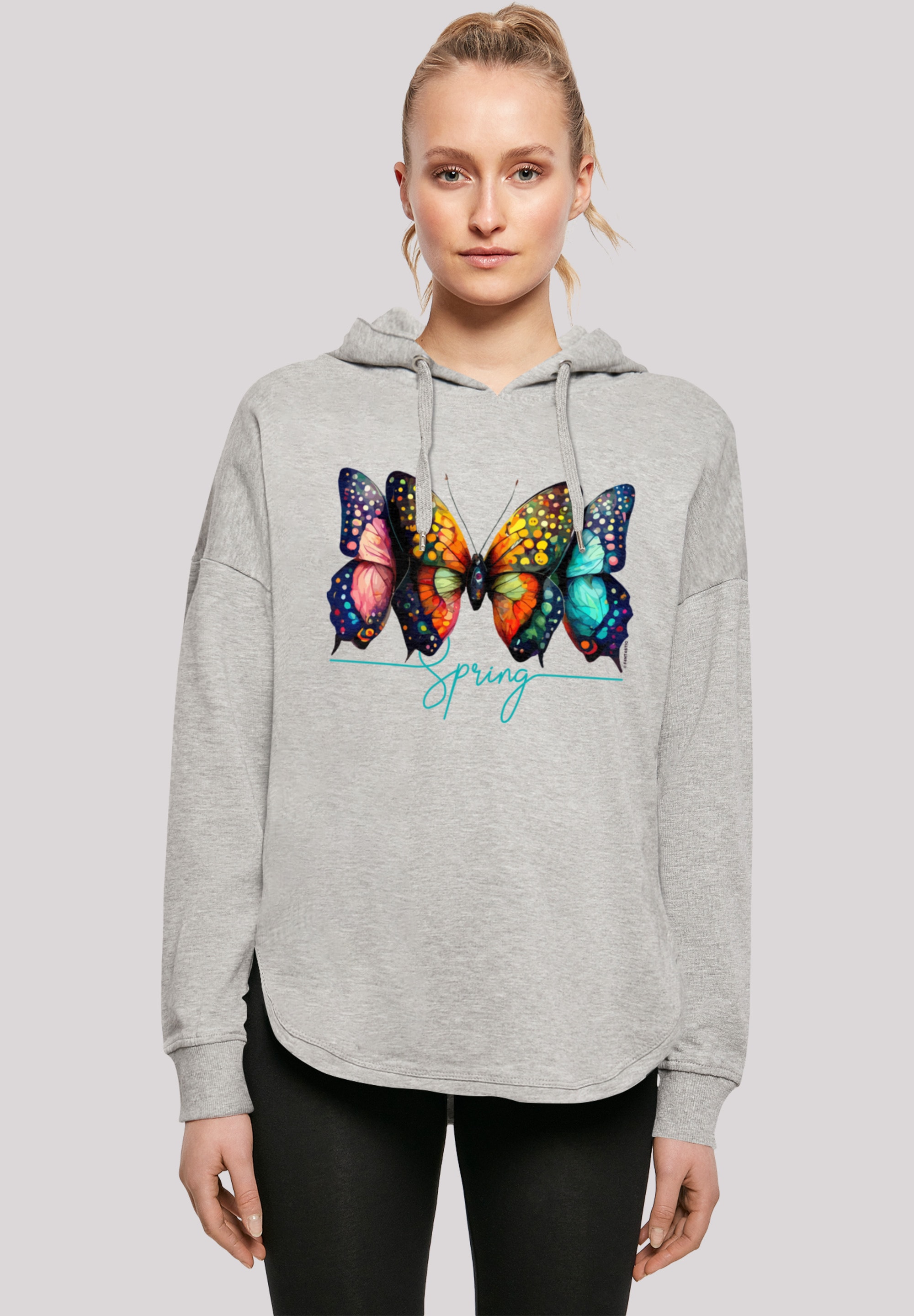 F4NT4STIC Kapuzenpullover "Schmetterling Illusion Oversize Hoodie", Print