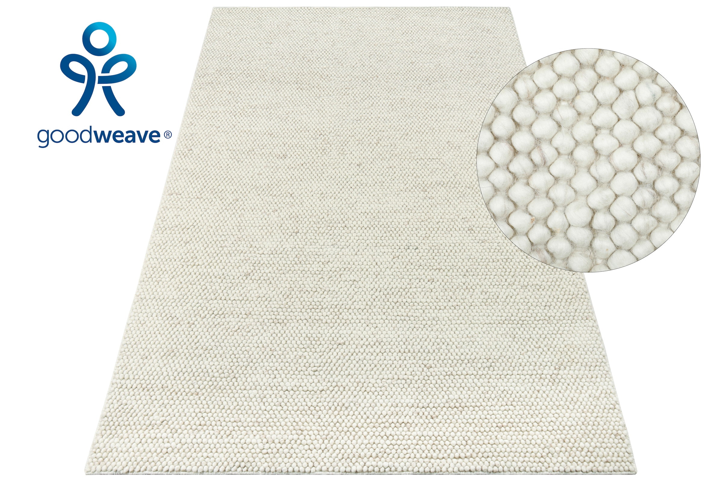 OTTO home Wollteppich "Wolly, Wolle" rechteckig 14 mm Höhe handgewebt, Hand günstig online kaufen