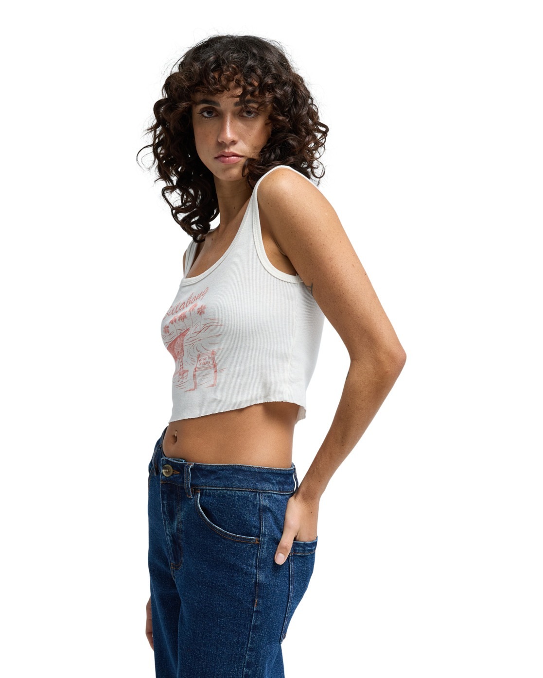 T-Shirt BILLABONG "In My Dreams", Damen, Gr. L, weiß, Obermaterial: 100% Walkfrottier;, Shirts T-Shirt 3