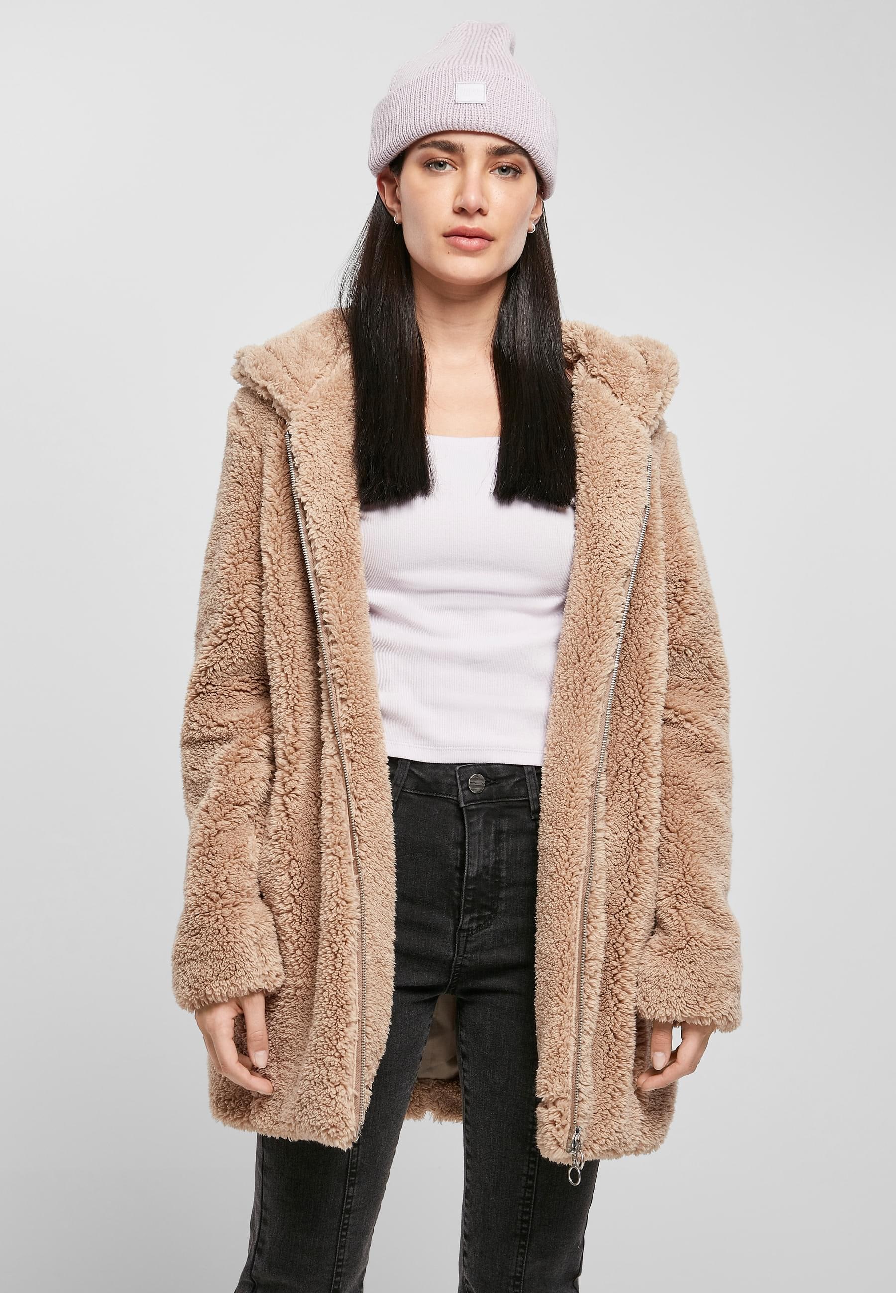 URBAN CLASSICS Allwetterjacke »Urban Classics Damen Ladies Sherpa Jacket«, (1 St.), mit Kapuze