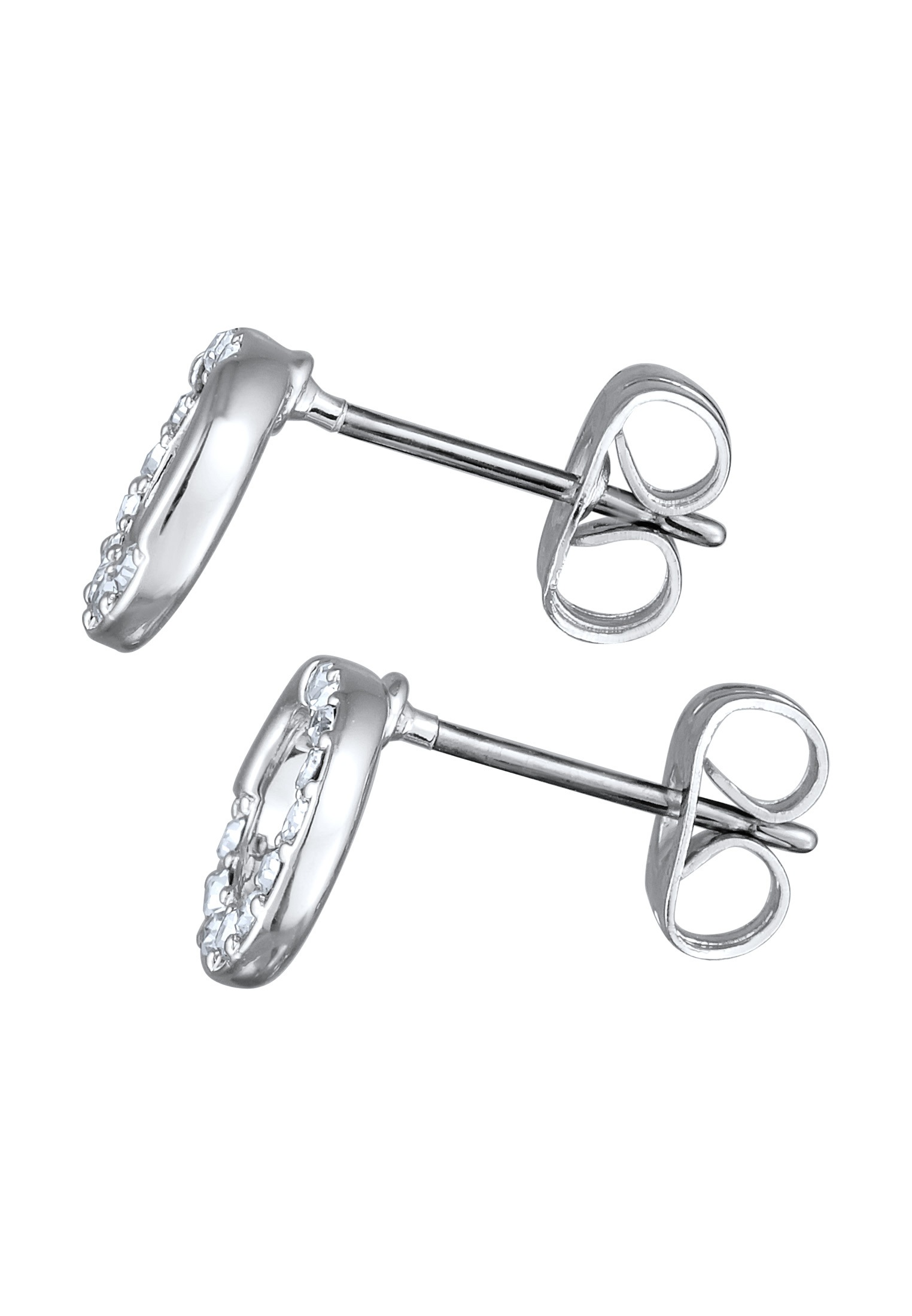 Elli Paar Ohrstecker »Ohrringe Ohrstecker Damen Kreis Kristalle Elegant Goldfarben«