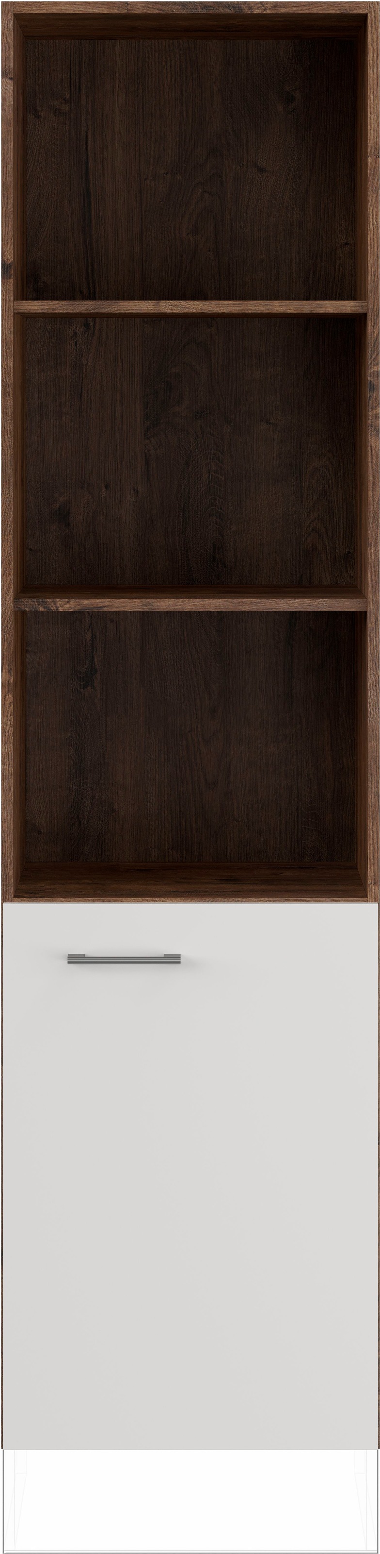IMPULS KÜCHEN Seitenschrank »"Valencia", Breite/Höhe: 50/190,7 cm«, vormontiert, mit Drehtür, mit verstellbaren Fachböden