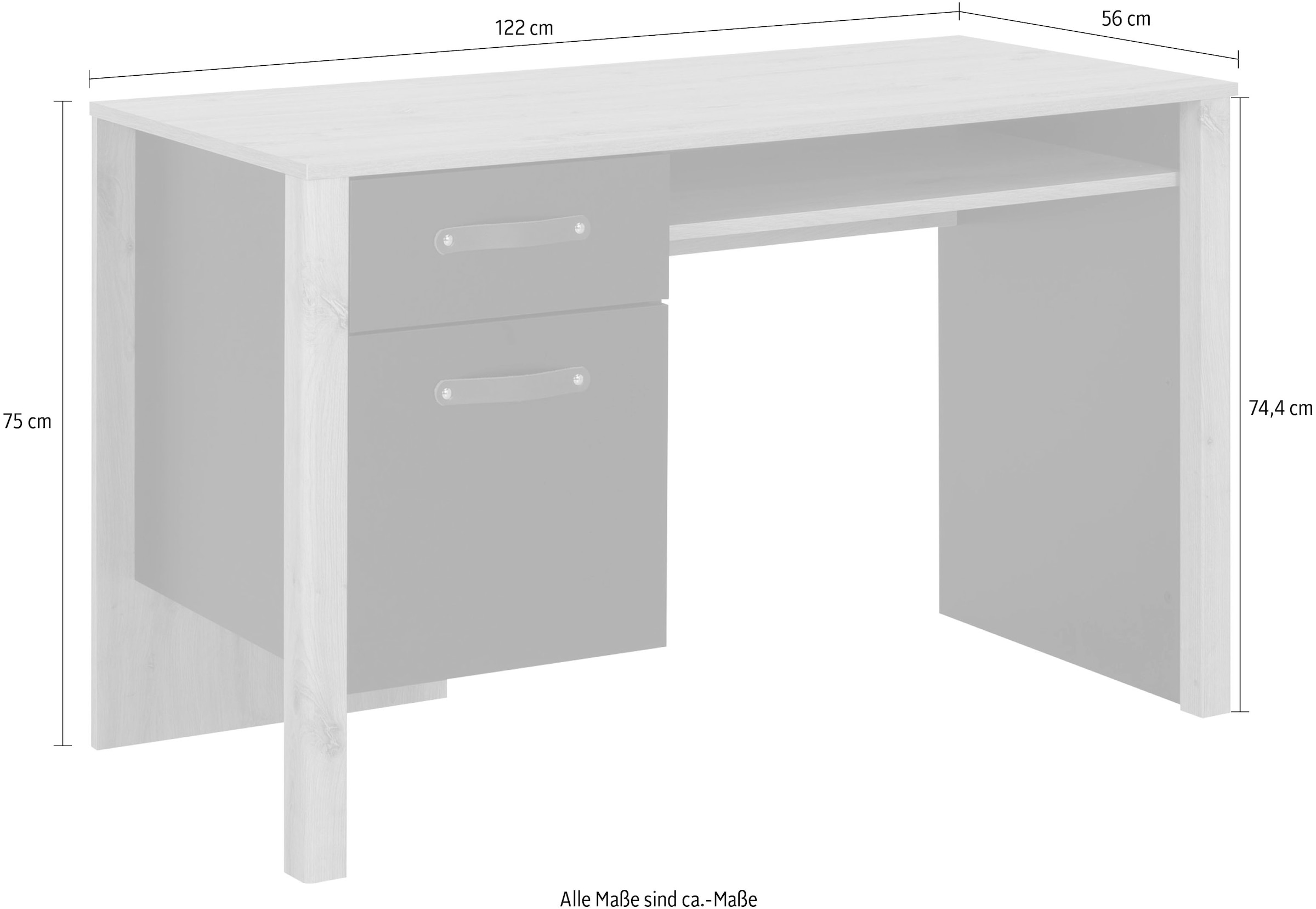 Gami Kinderschreibtisch »Arthus«, Jugendschreibtisch, Schreibtisch