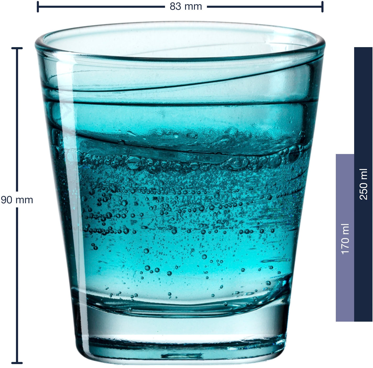 LEONARDO Whiskyglas »VARIO STRUTTURA« 250 ml, 6-teilig