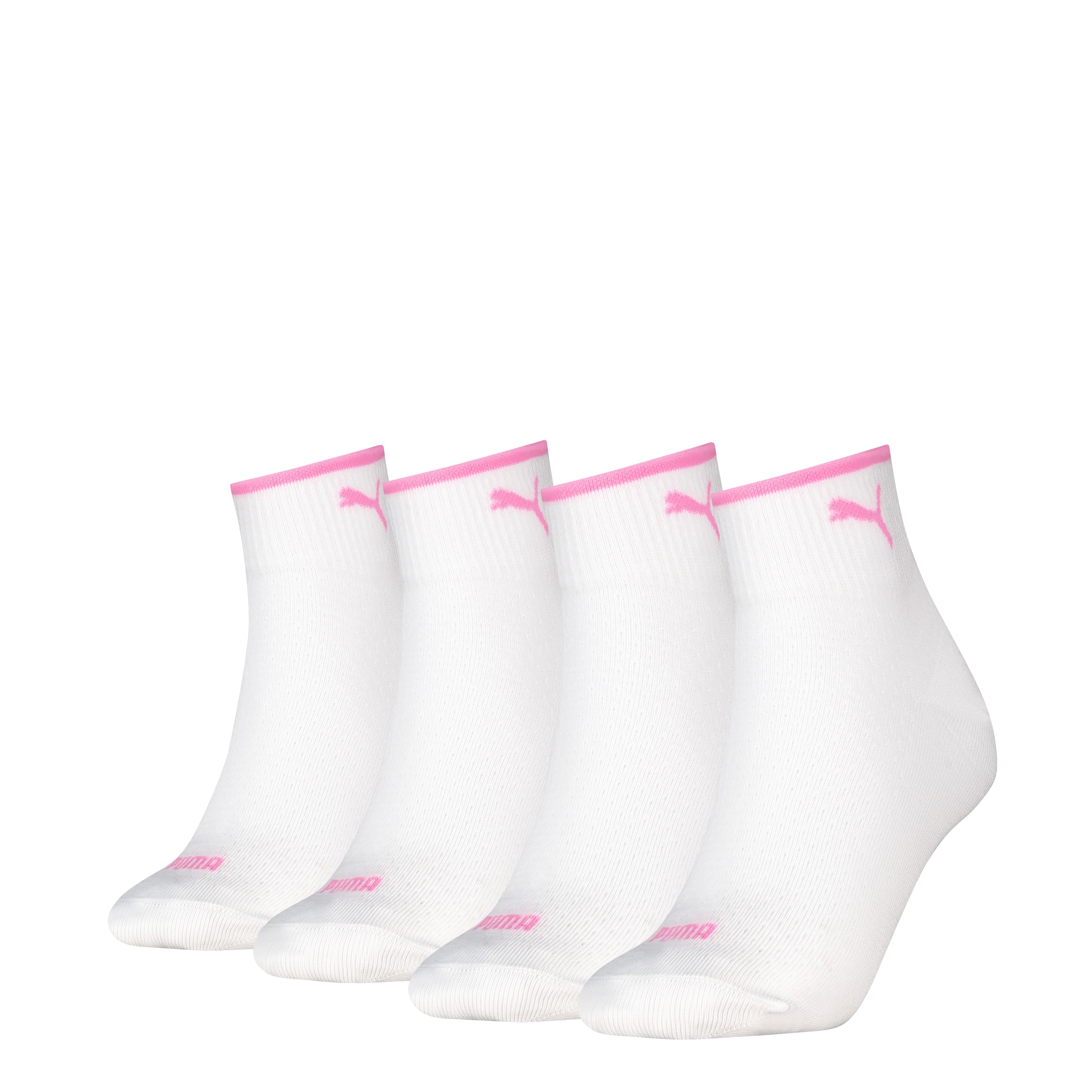 PUMA Kurzsocken "PUMA WOMEN QUARTER 4P ECOM" 4 Paar, mit atmungsaktivem Mat günstig online kaufen