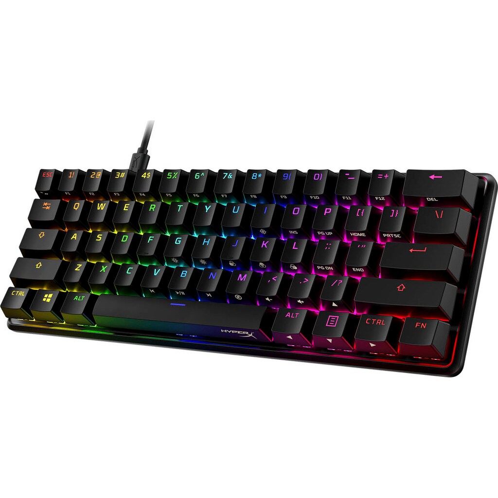 HyperX Gaming-Tastatur »Alloy Origins 60«, (Multimedia-Tasten-Gaming-Modus-Funktionstasten-USB-Anschluss)