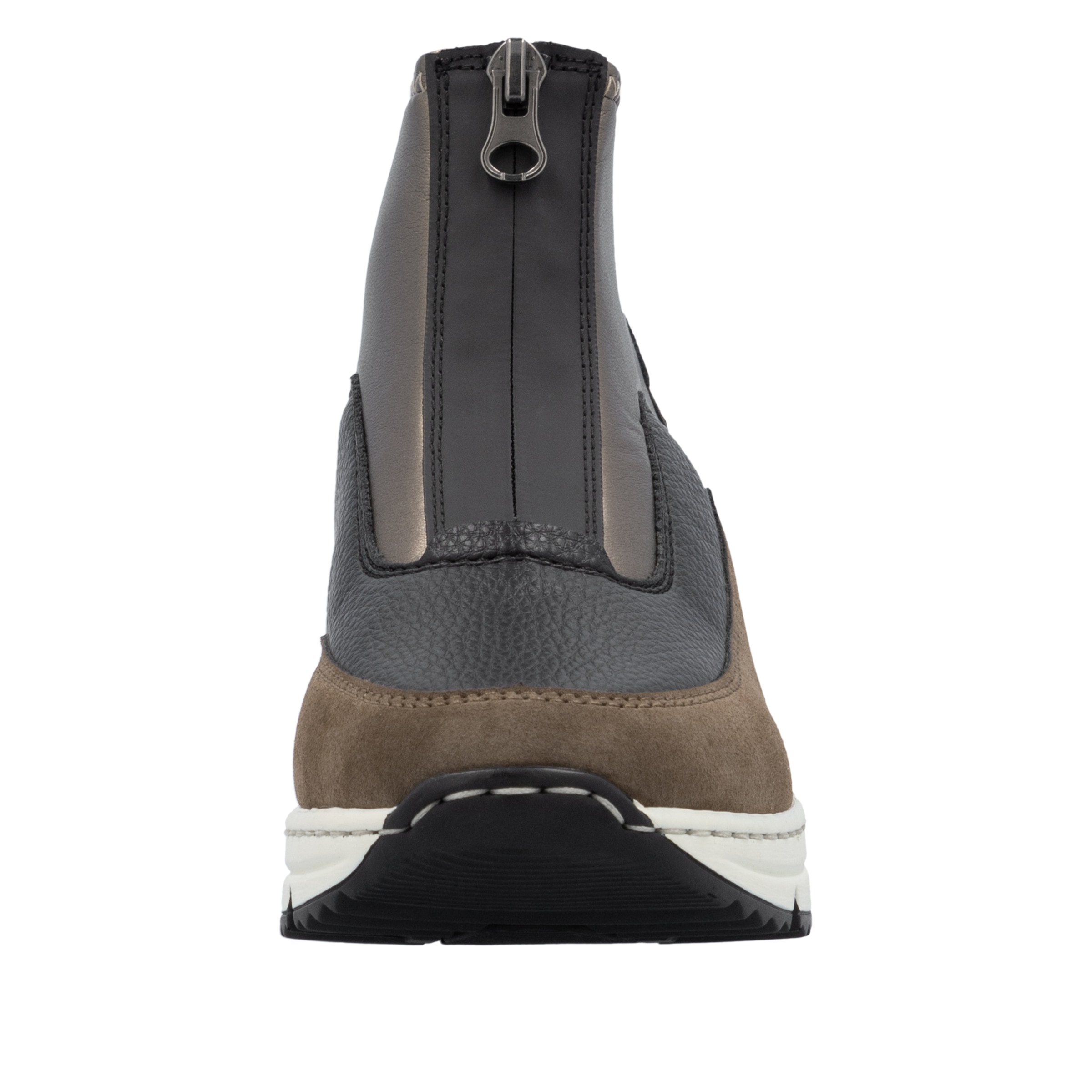 Rieker Schlupfboots  Stiefelette, High Top Sneaker mit Reißverschluss auf der Vorderseite