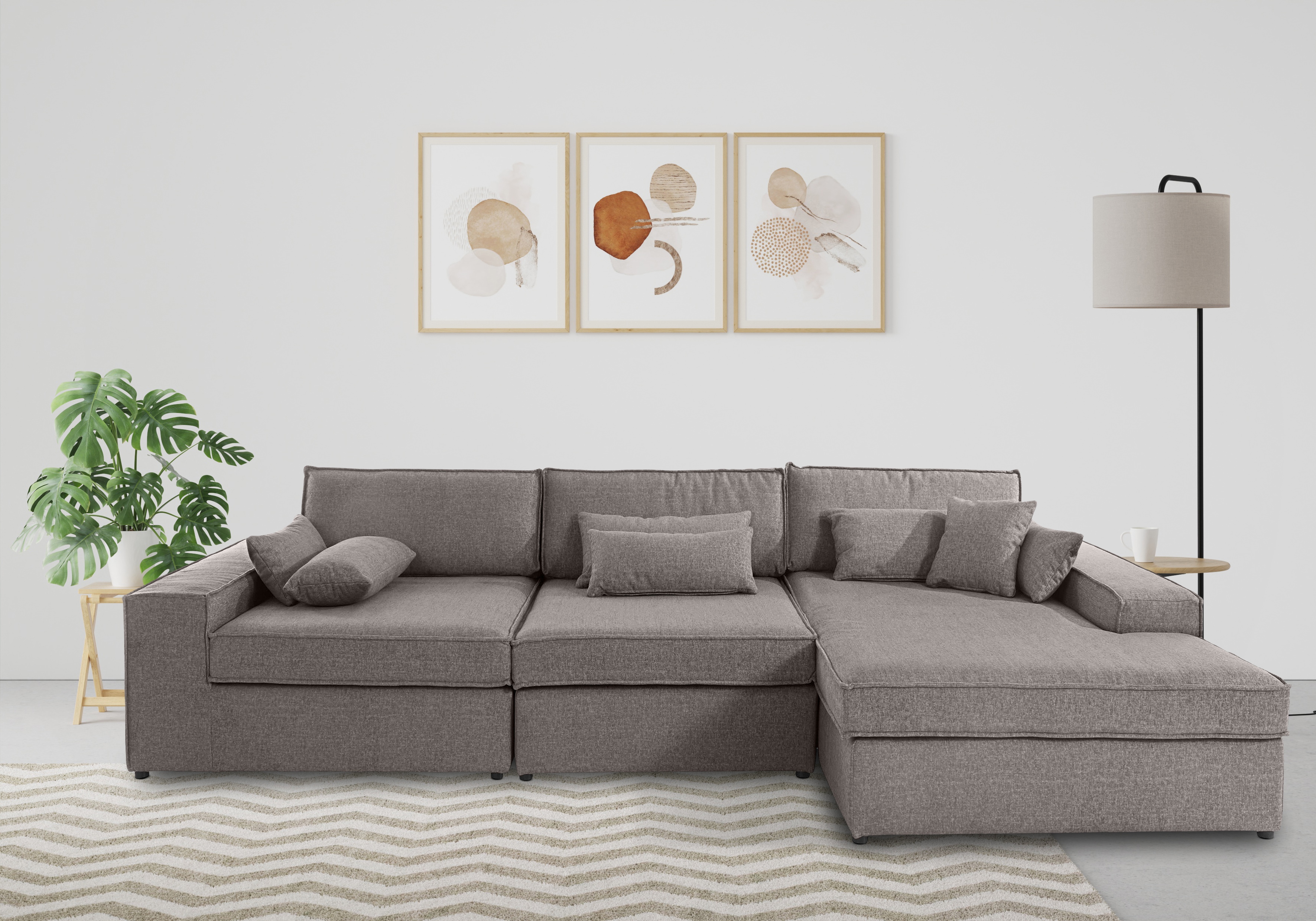 OTTO home Ecksofa "Enid L-Form" 3 Teile, bestehend aus Modulen, in vielen Bezügen, auch in Breitcord