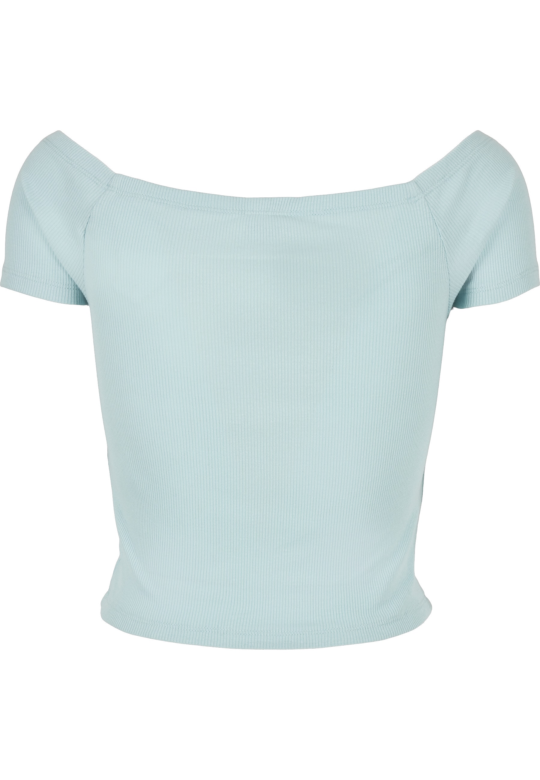 URBAN CLASSICS T-Shirt »Urban Classics Damen Ladies Off Shoulder Rib Tee« 1 Stk.