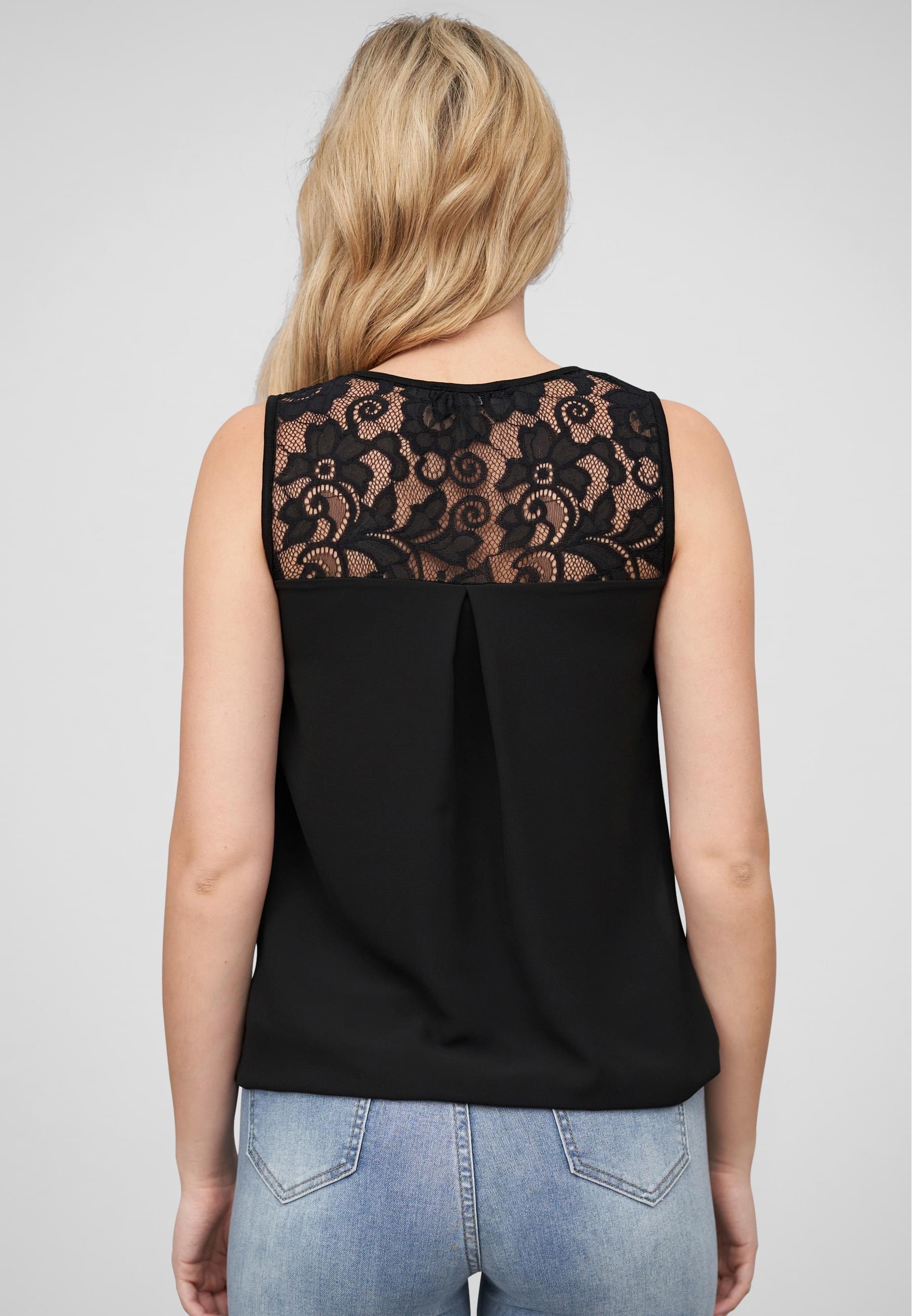 CLOUD 5IVE Klassische Bluse »CLOUD 5IVE Damen Cloud5ive Damen Chiffon Top mit Spitzendetails«