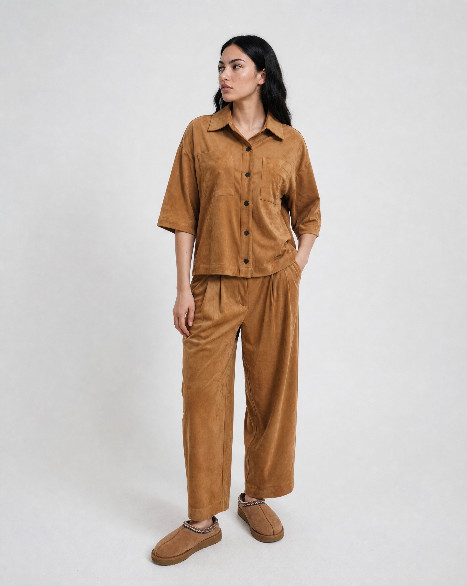 Smith & Soul Kurzarmbluse in moderner Boxy-Form