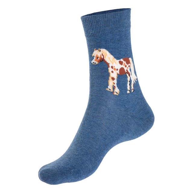 H.I.S Socken, (5 Paar), Mit unterschiedlichen Pferdemotiven online  bestellen | BAUR