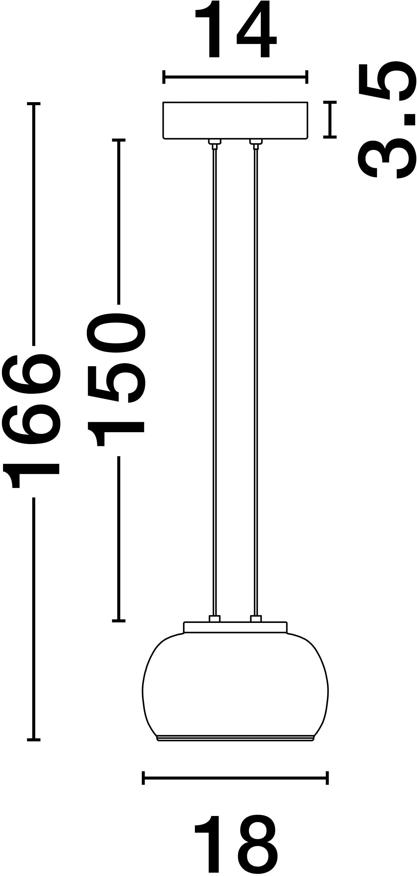 Nova Luce Pendelleuchte »BIOS«, 1 flammig