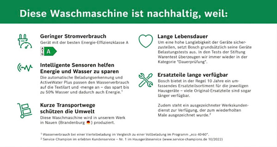 BOSCH Waschmaschine »WGB256A40«, 10 kg, 1600 U/min, i-DOS dosiert exakt die benötigte Wasser- und Waschmittelmenge