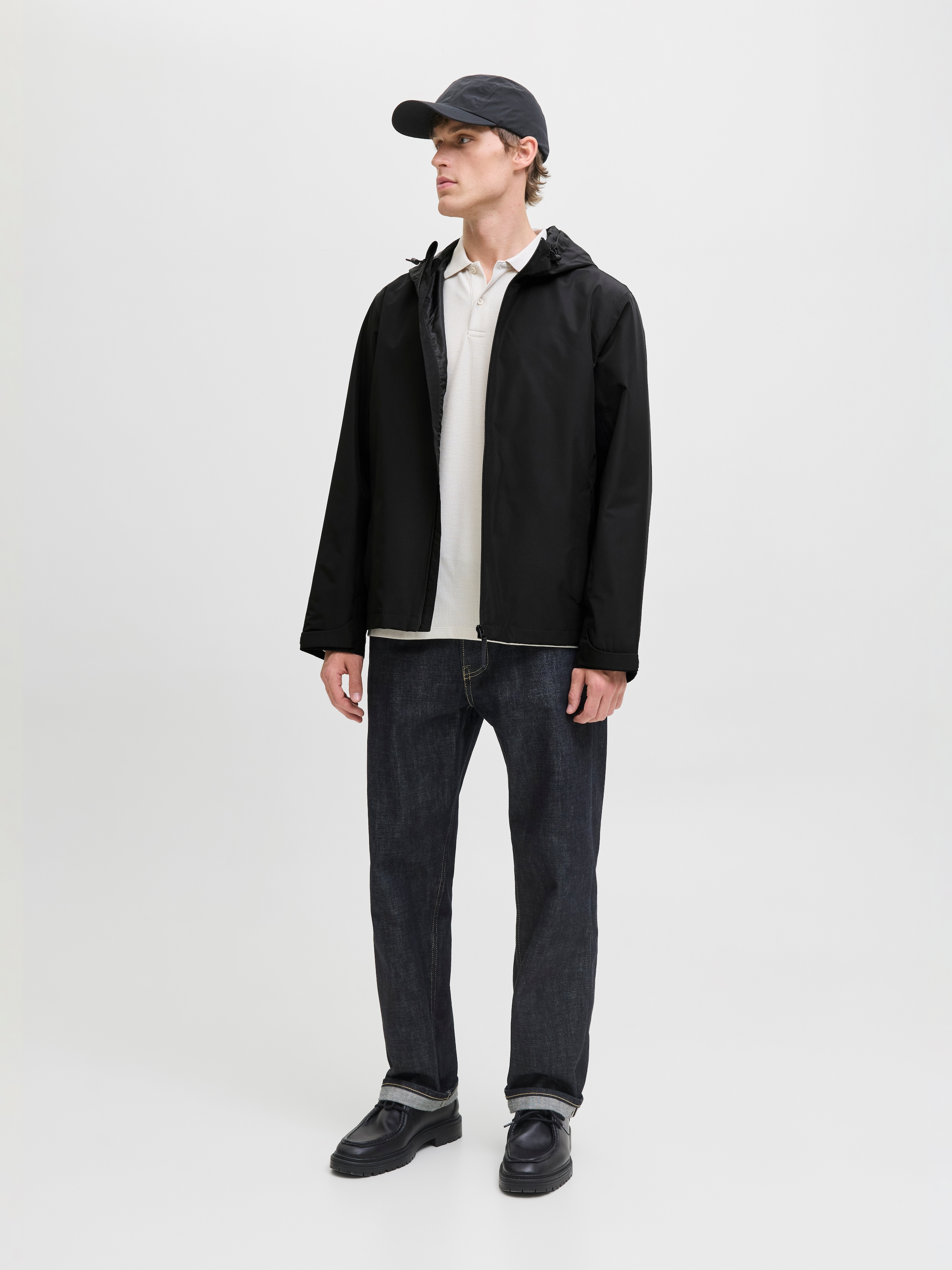 Jack & Jones Outdoorjacke »JJEFLYNN FUNCTIONAL JACKET NOOS«, mit Kapuze, mit Kordelzug