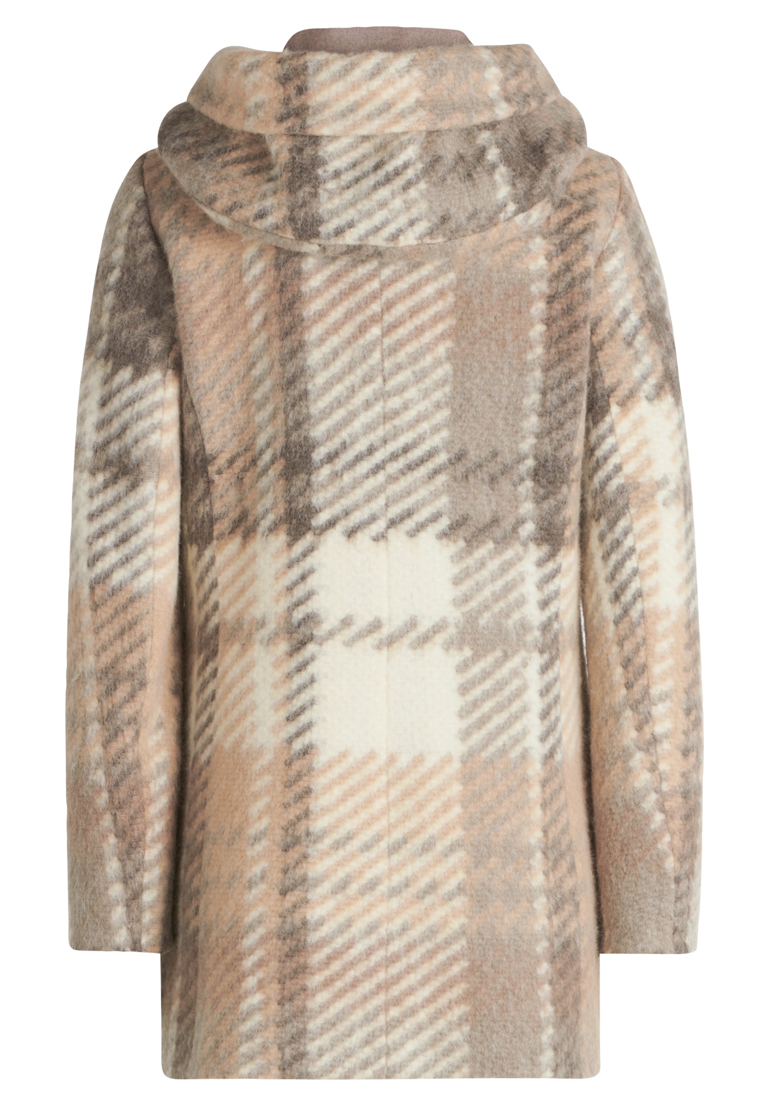 Amber & June Kurzjacke »Amber & June Damen Kurzmantel mit Kapuze«, mit Kapuze