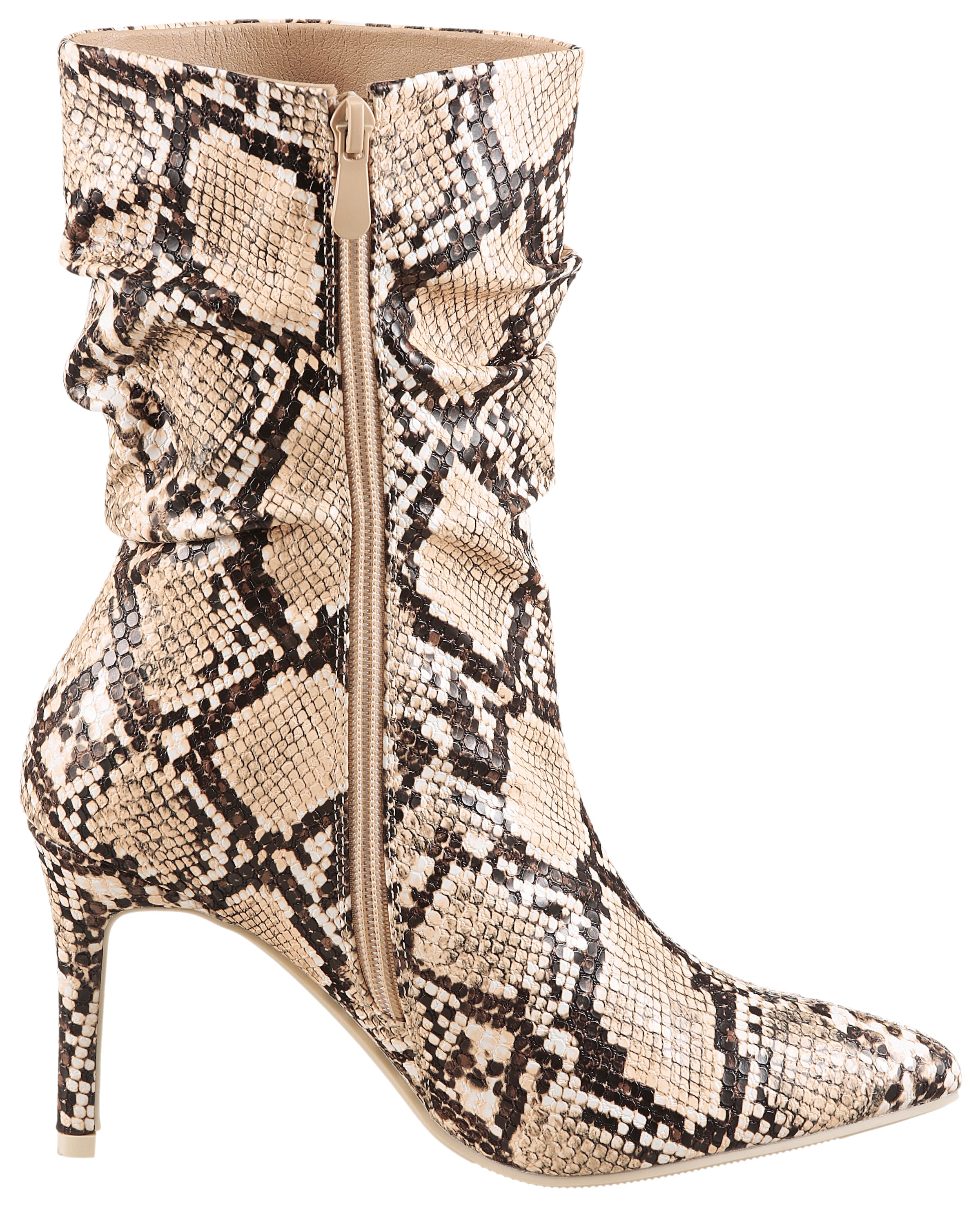 Aniston SHOES Stiefelette, mit Raffungen am slouchy Schaft - NEUE KOLLEKTION
