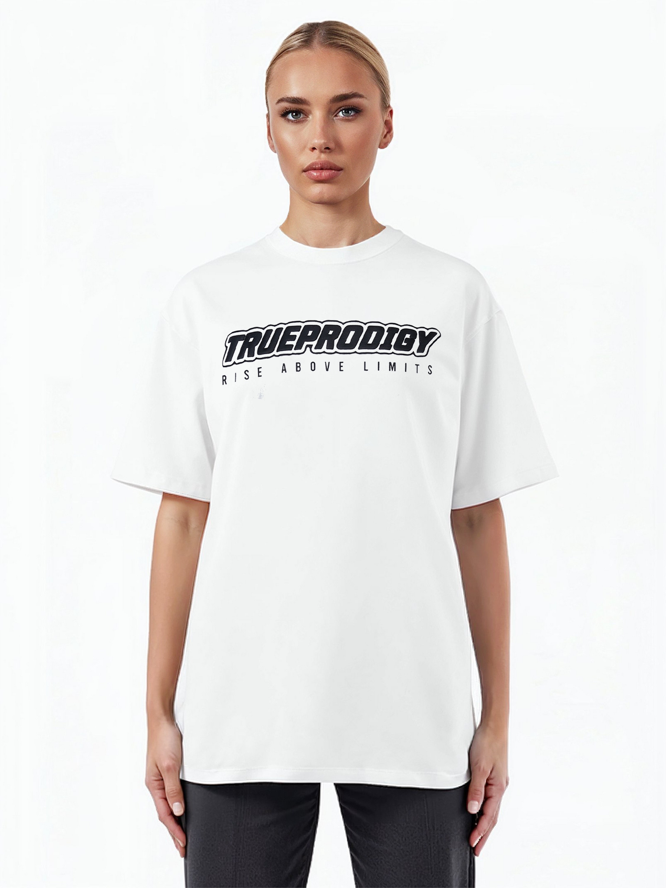 trueprodigy Oversize-Shirt "Toni F Logo Print Oversized Rundhals"