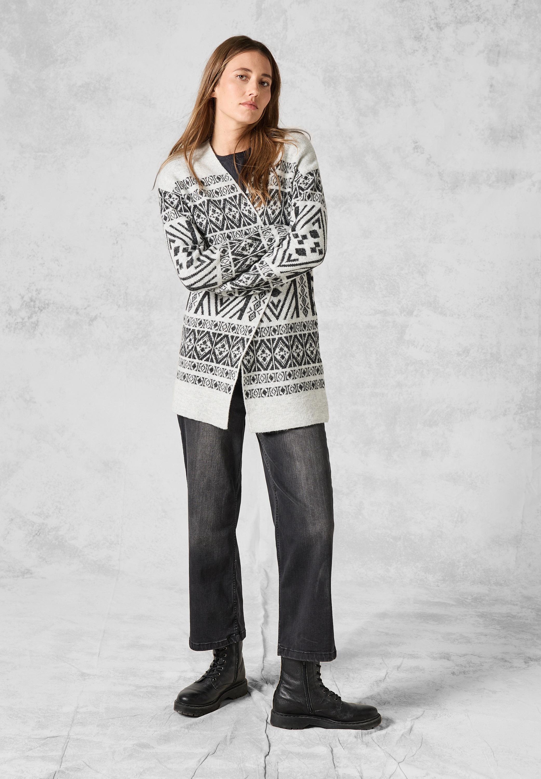 Thumbnail - Cecil Cardigan, aus softem Materialmix