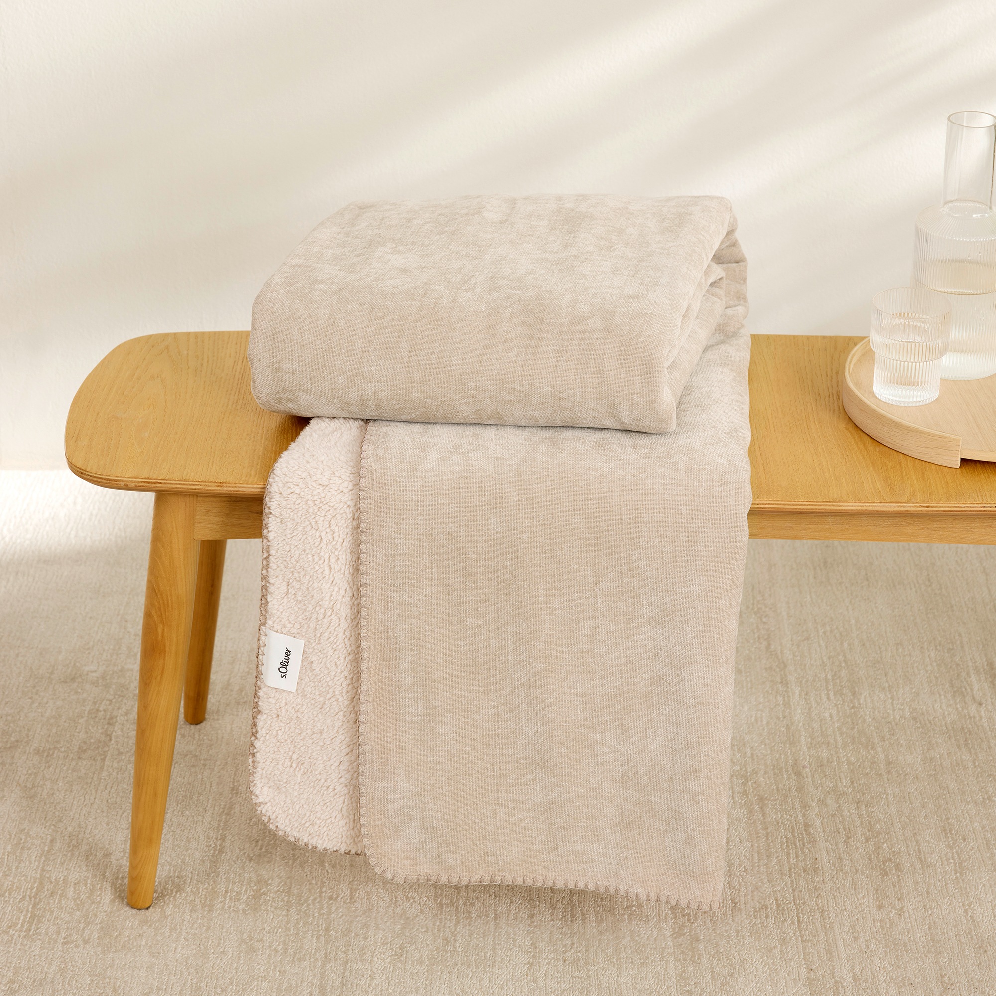 Thumbnail - s.Oliver Wohndecke "s.Oliver Lounge Decke" trendige Doubleface-Optik