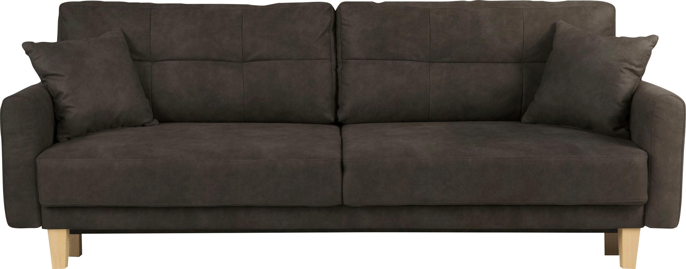 Home affaire 3-Sitzer "TRIPLO optionale Schlafsofa mit Bettkasten, Maße B/T günstig online kaufen