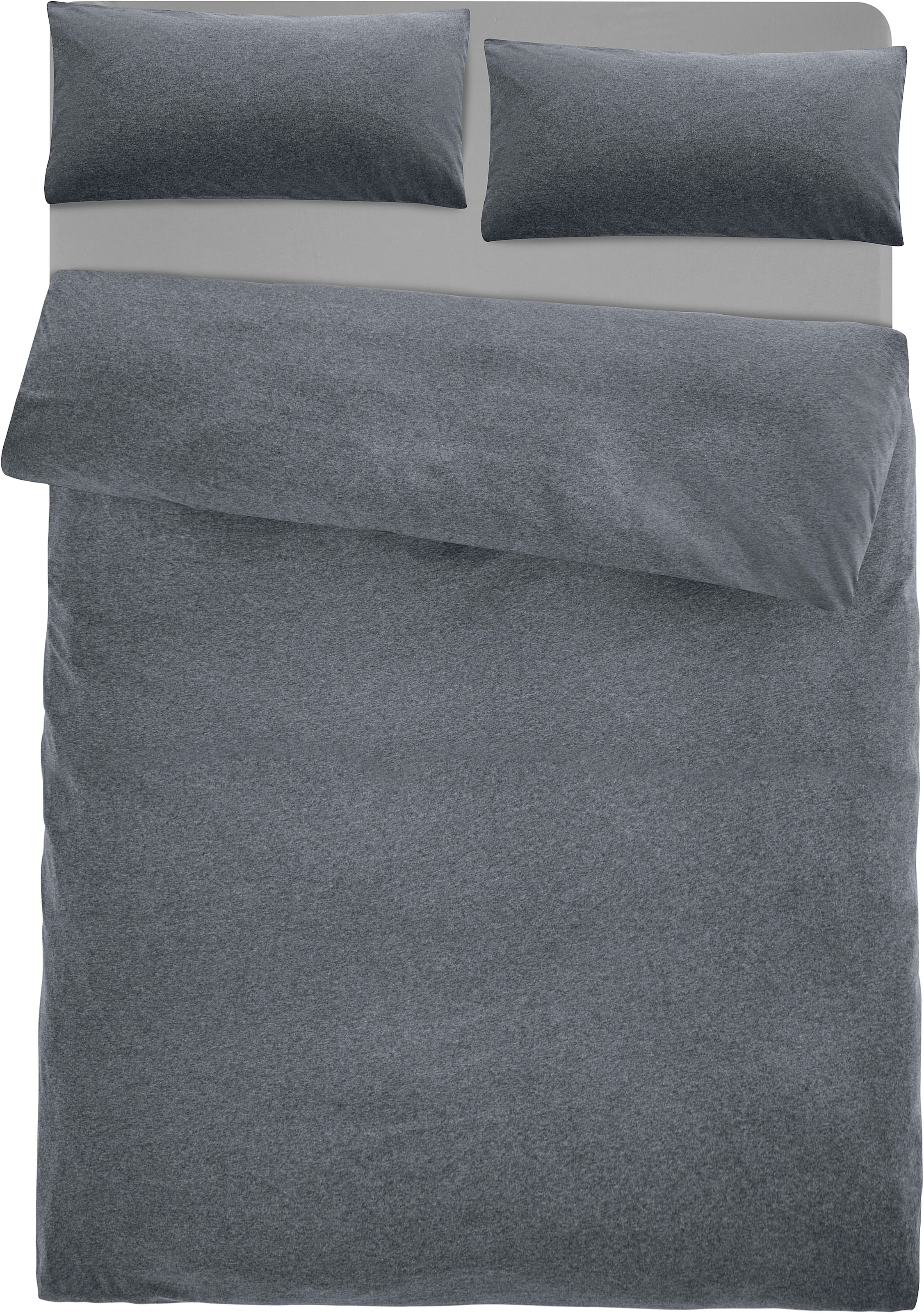 OTTO home Bettwäsche »Valje« 2 Stk. NEUHEIT: ab Größe 135x200 cm, Jersey Qualität in Melange-Optik
